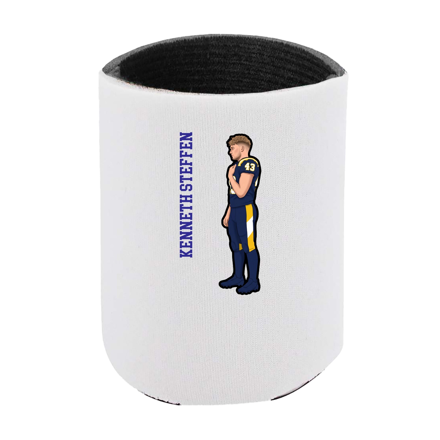 Can Holder — Name Vertical in White