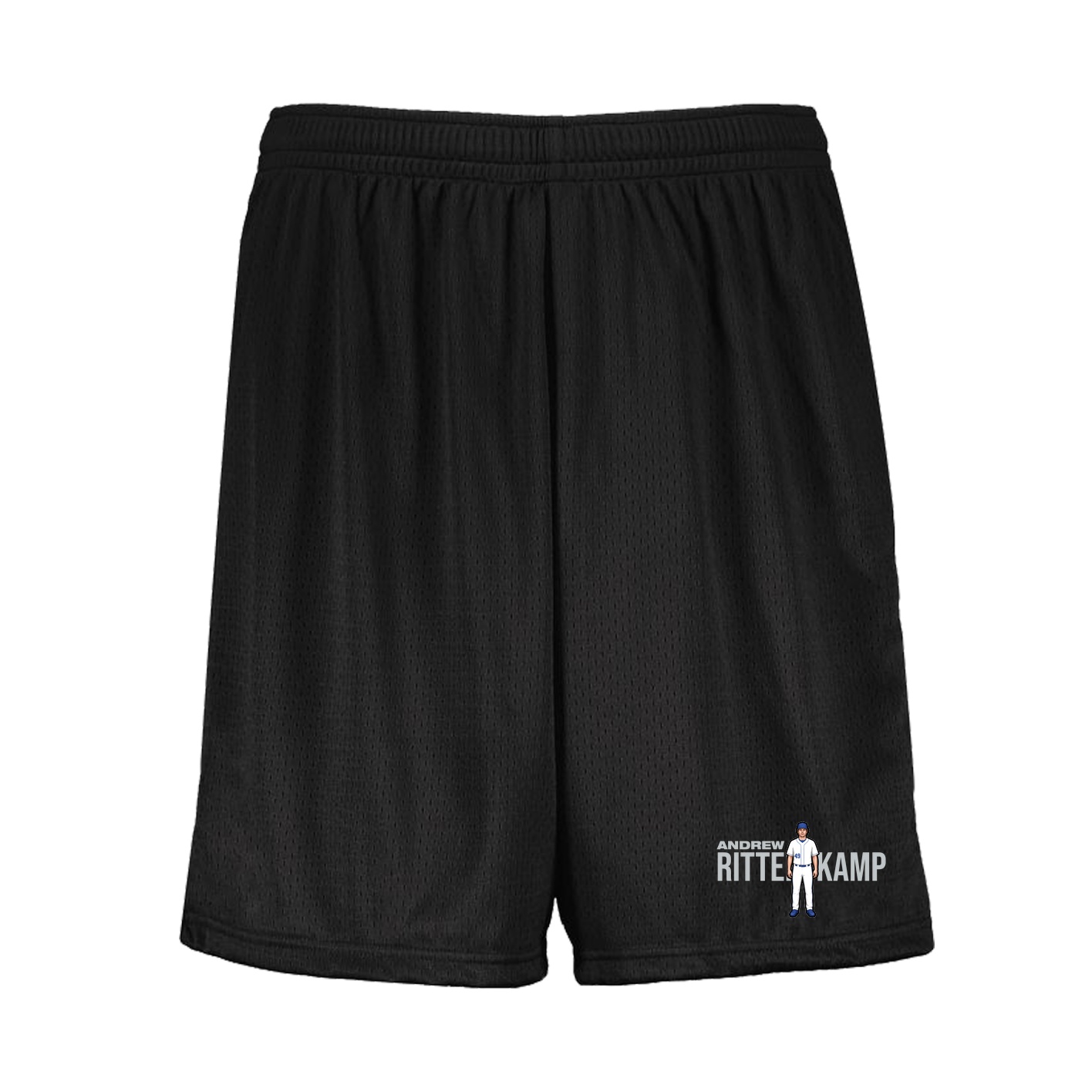 Shorts — Player Name in Black
