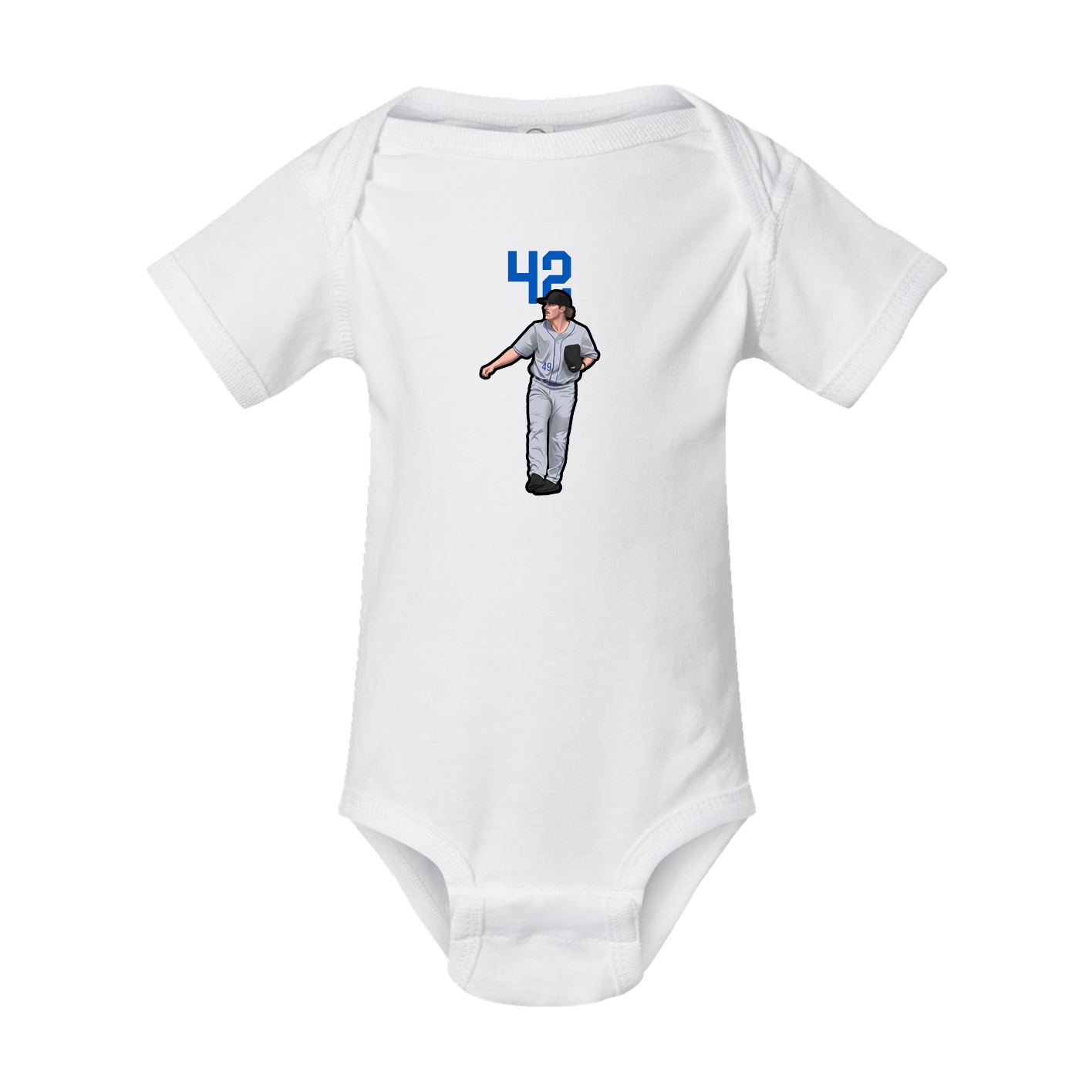 Baby Onesie — Number Top in White