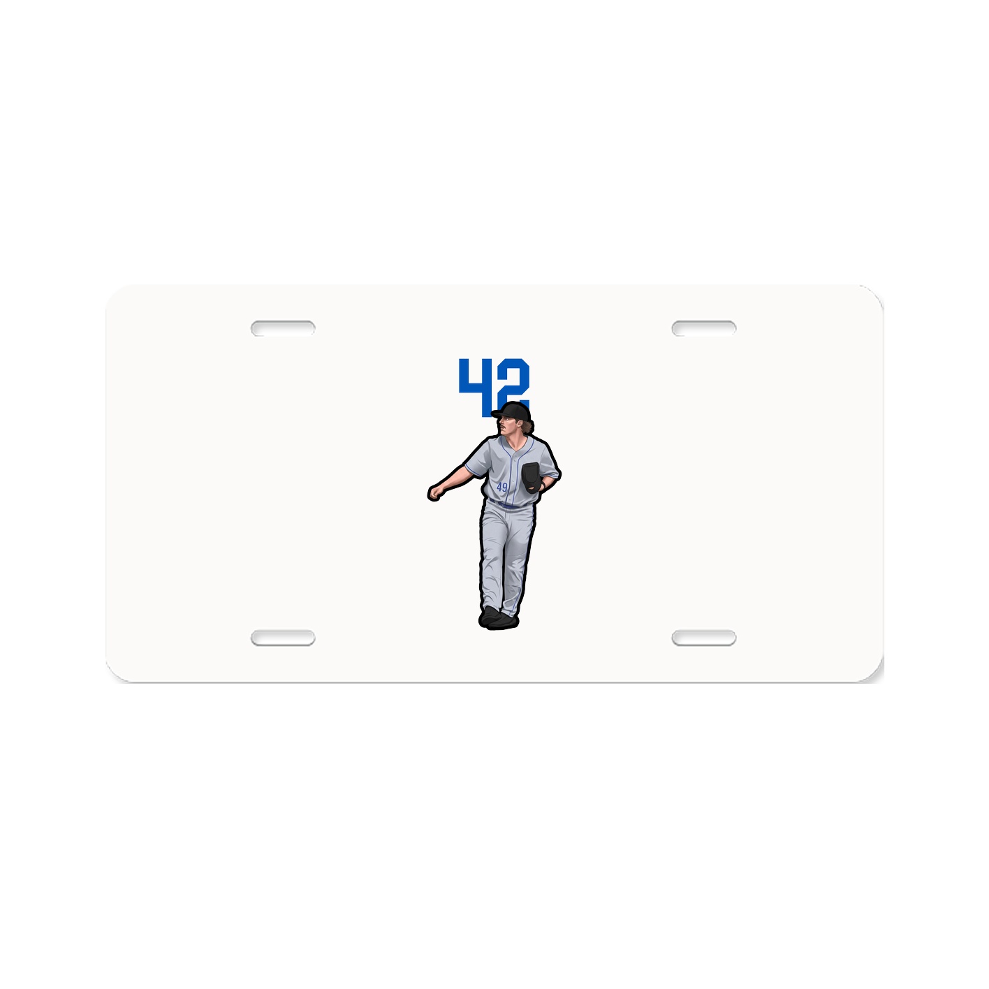 License Plate — Number Top in Classic