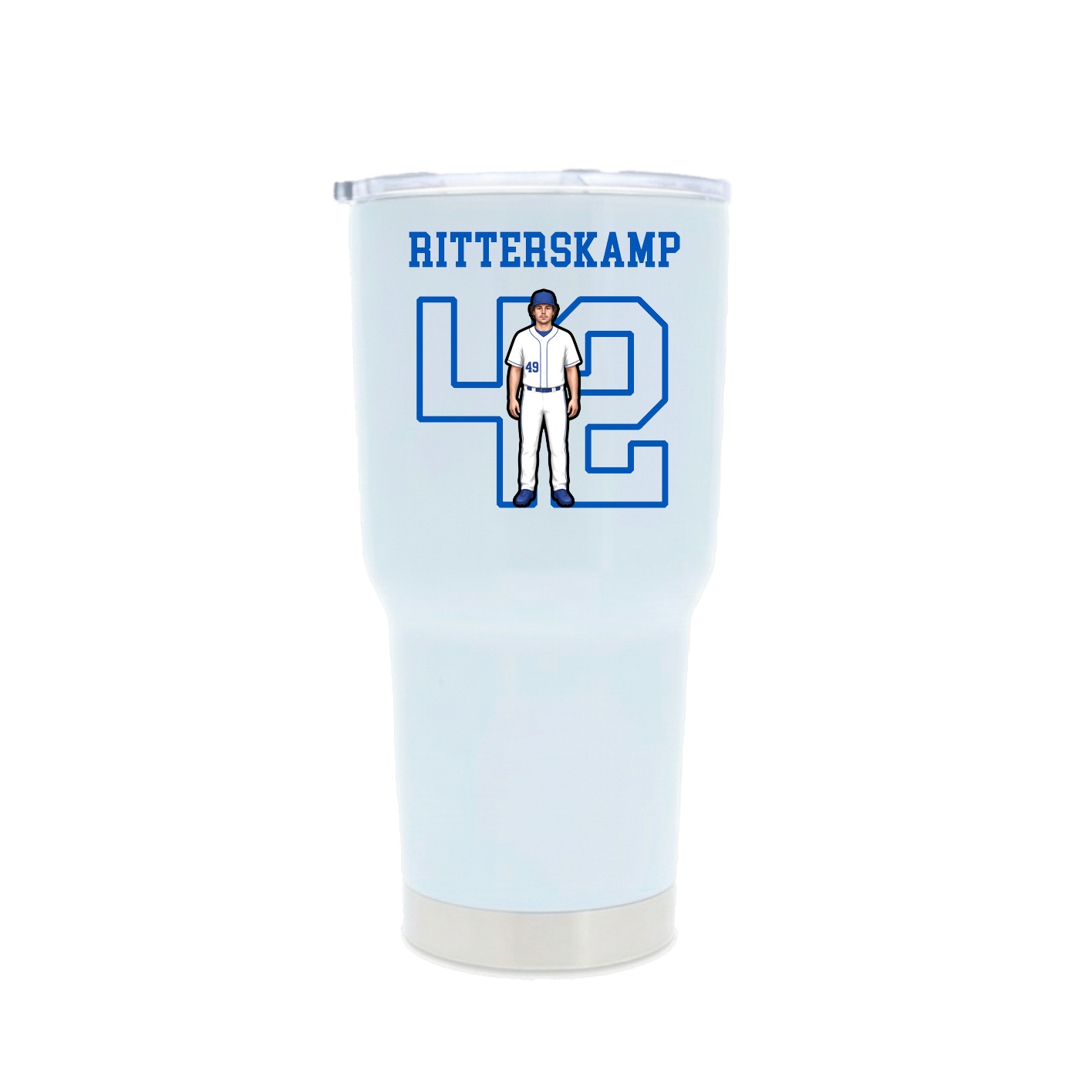 30oz Stainless Steel Tumbler — Shirsey in White