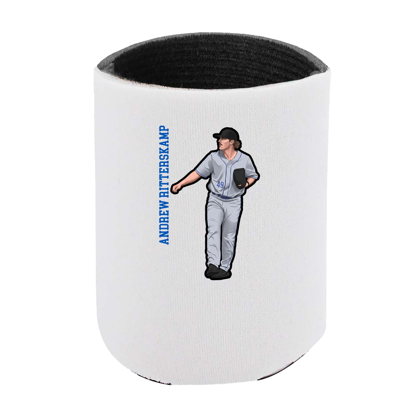 Can Holder — Name Vertical in White