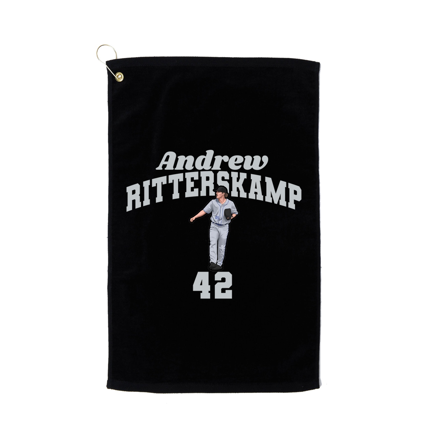 Golf Towel — Signature Arch in Black
