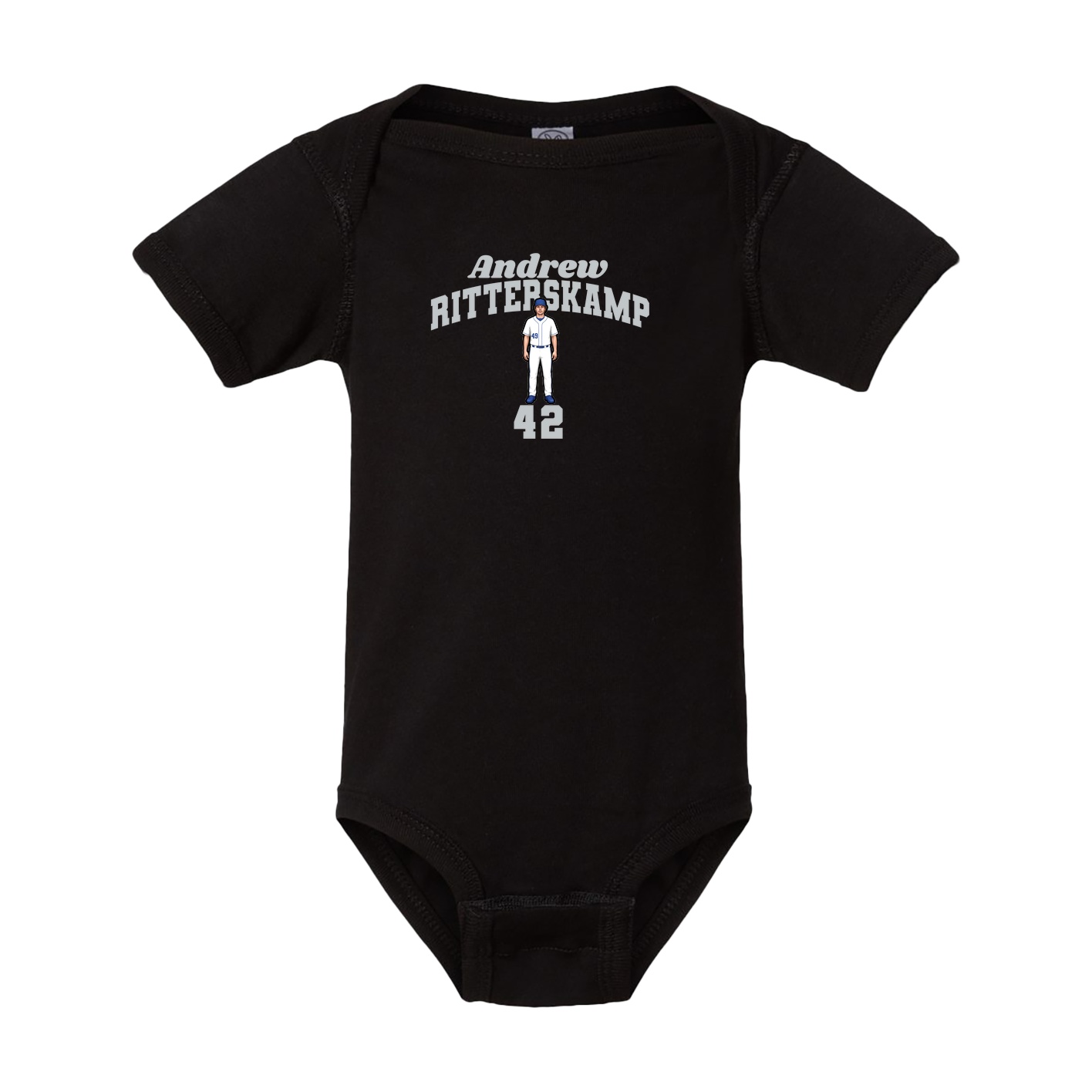 Baby Onesie — Signature Arch in Black