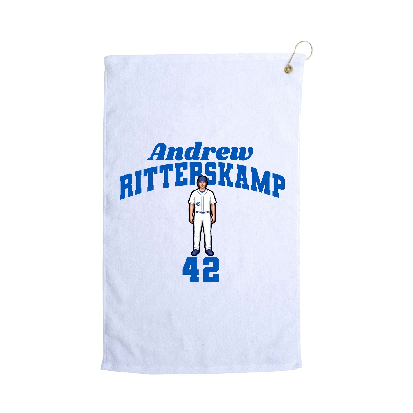 Golf Towel — Signature Arch in White