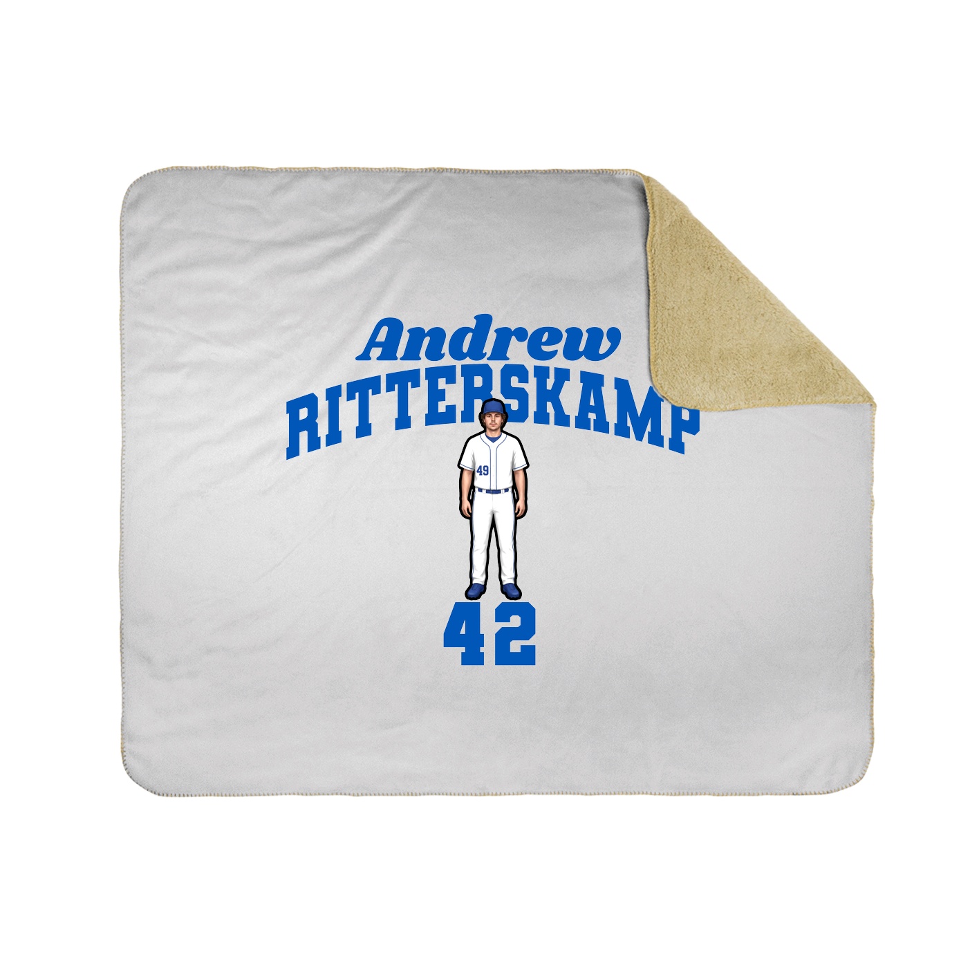 Throw Blanket — Signature Arch in White