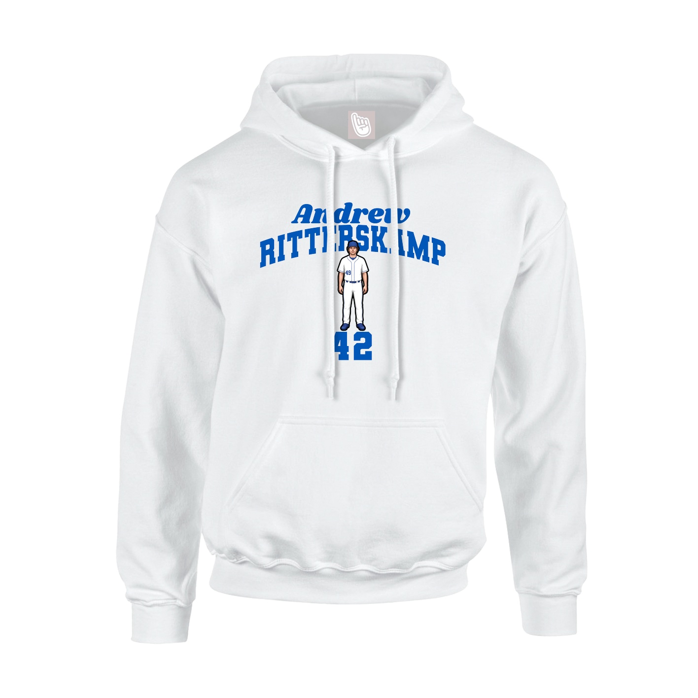 Youth Hoodie — Signature Arch in White
