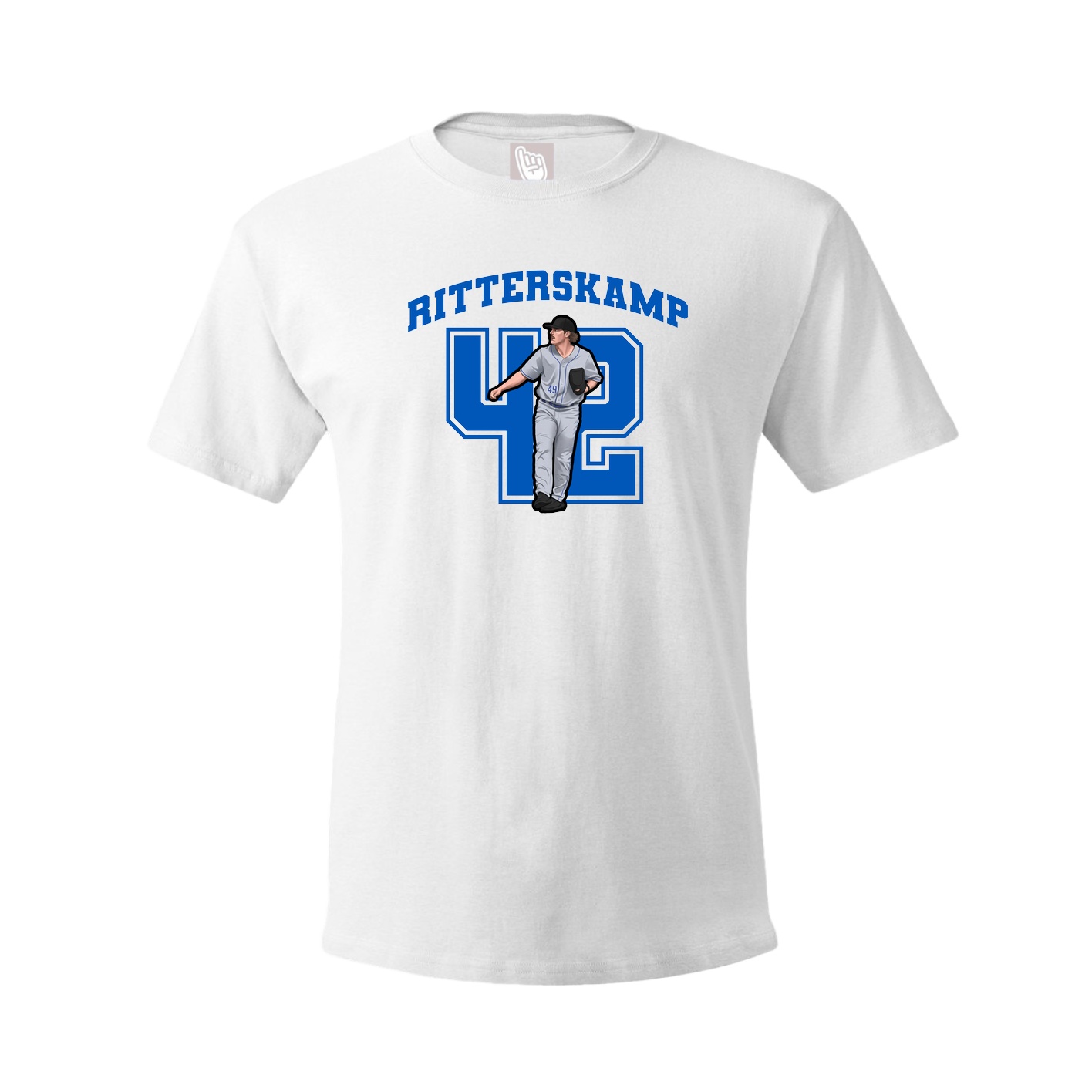 Youth Tee — Number in White