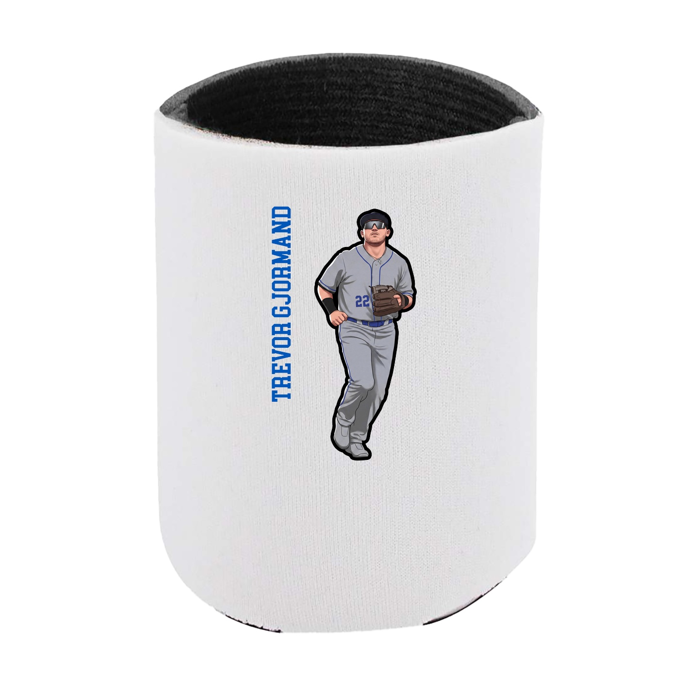 Can Holder — Name Vertical in White