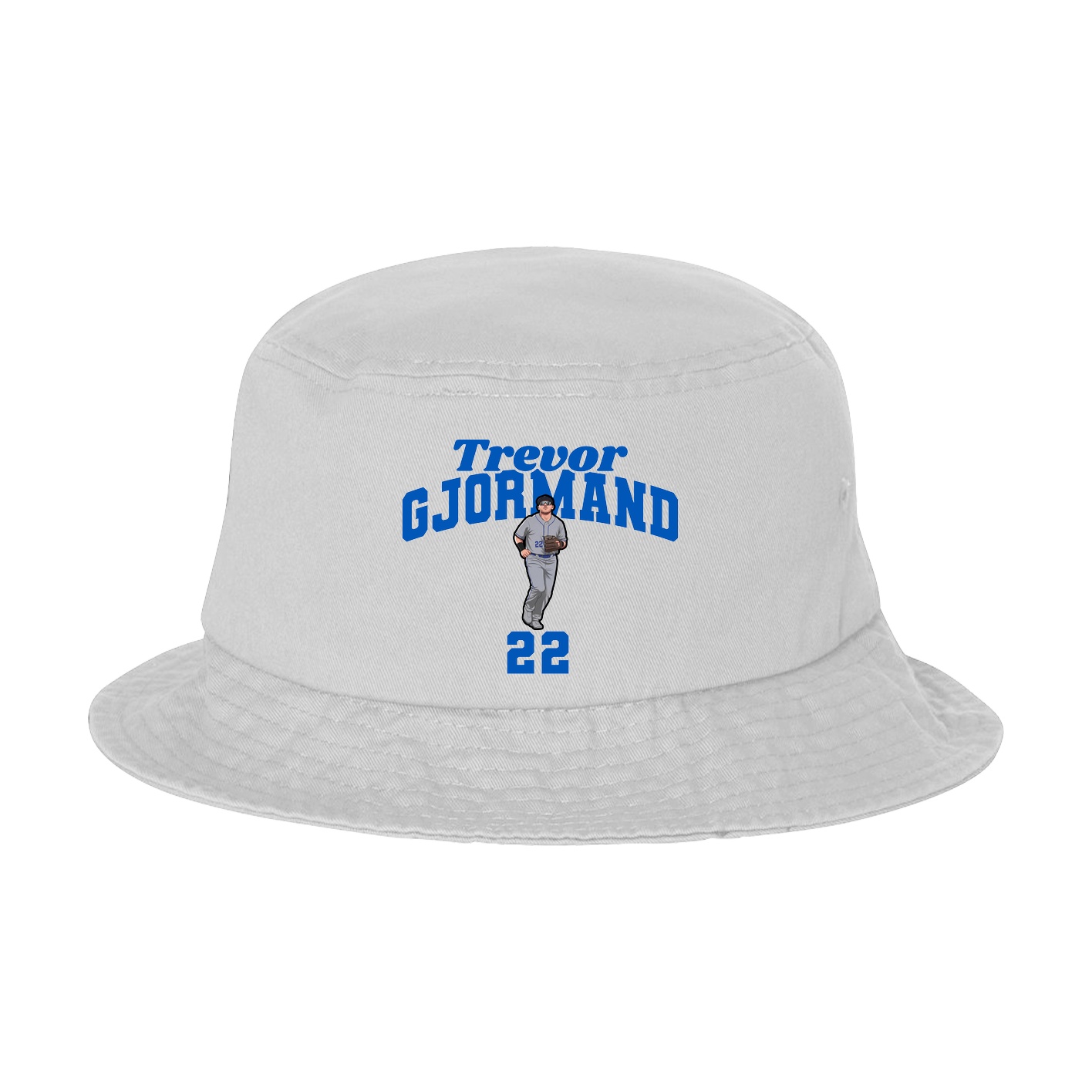 Bucket Cap — Signature Arch in White