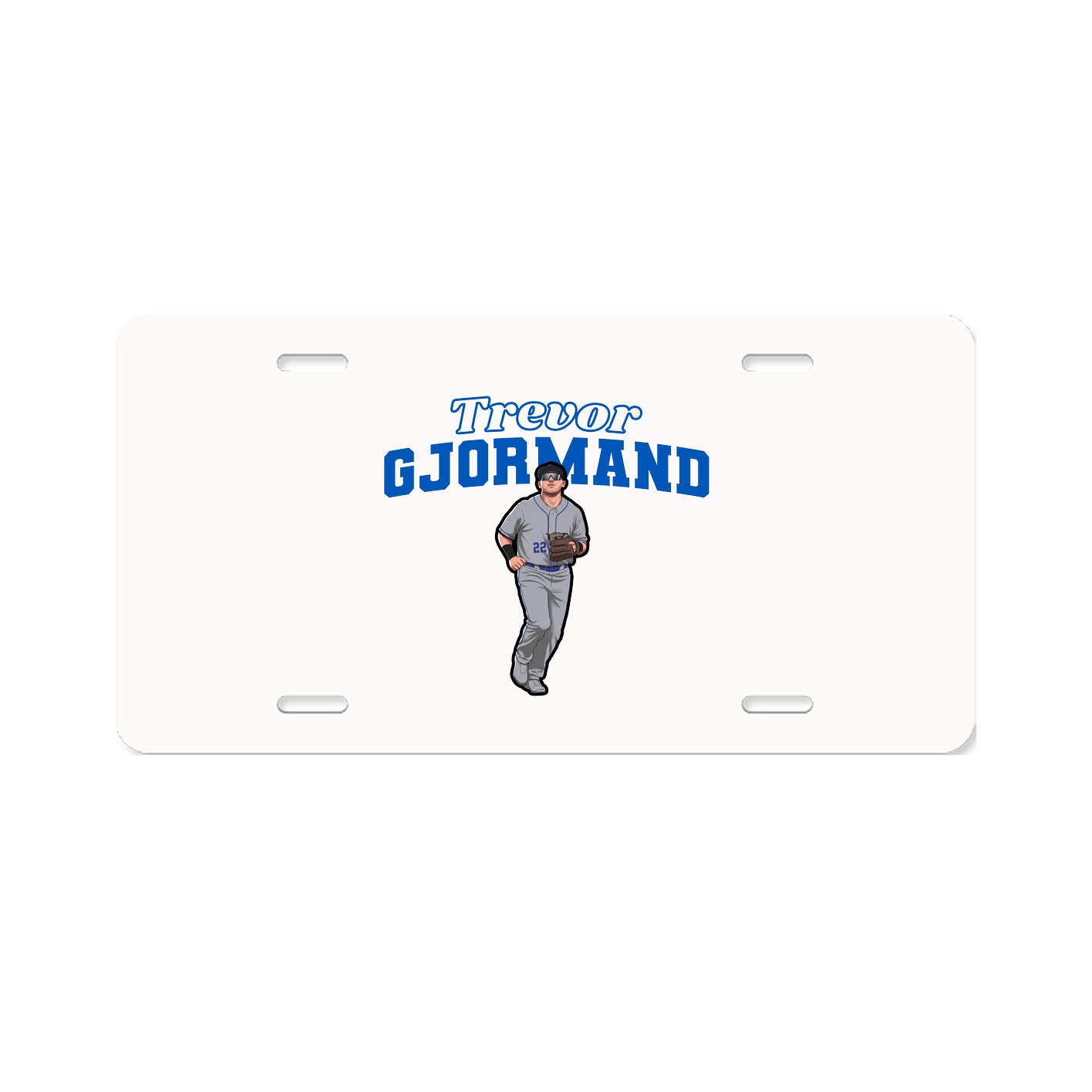 License Plate — Name Arch in Classic
