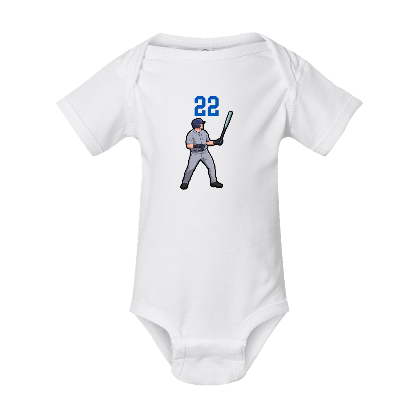 Baby Onesie — Number Top in White