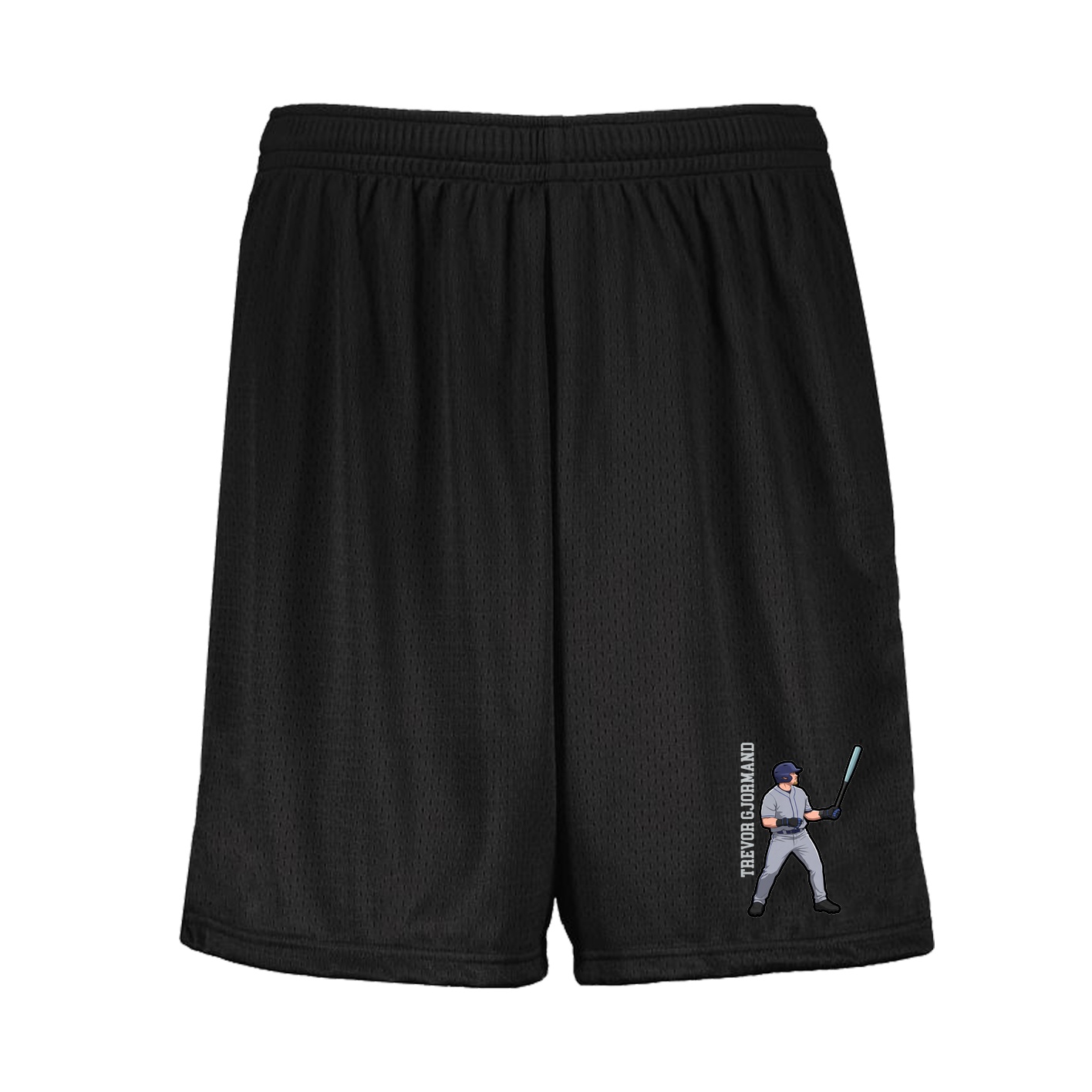 Shorts — Name Vertical in Black