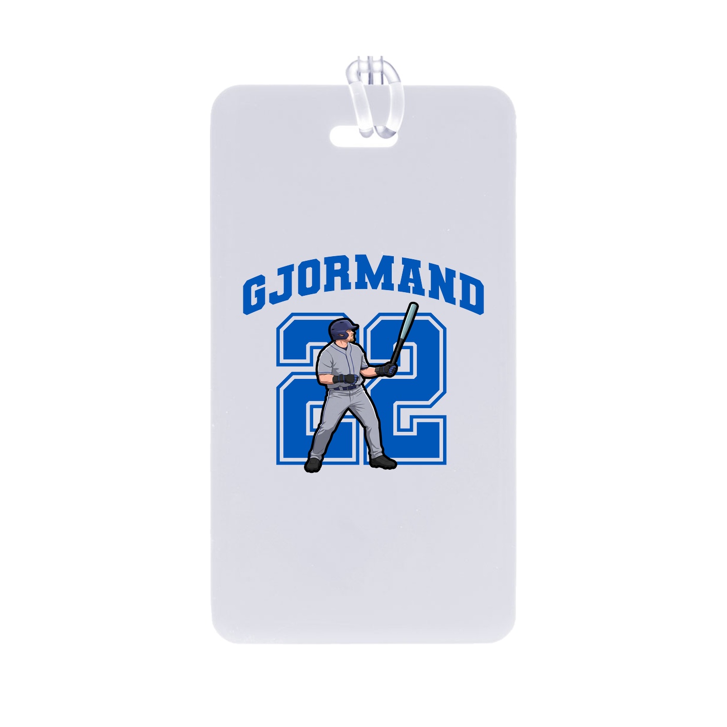 Bag Tag — Number in Classic
