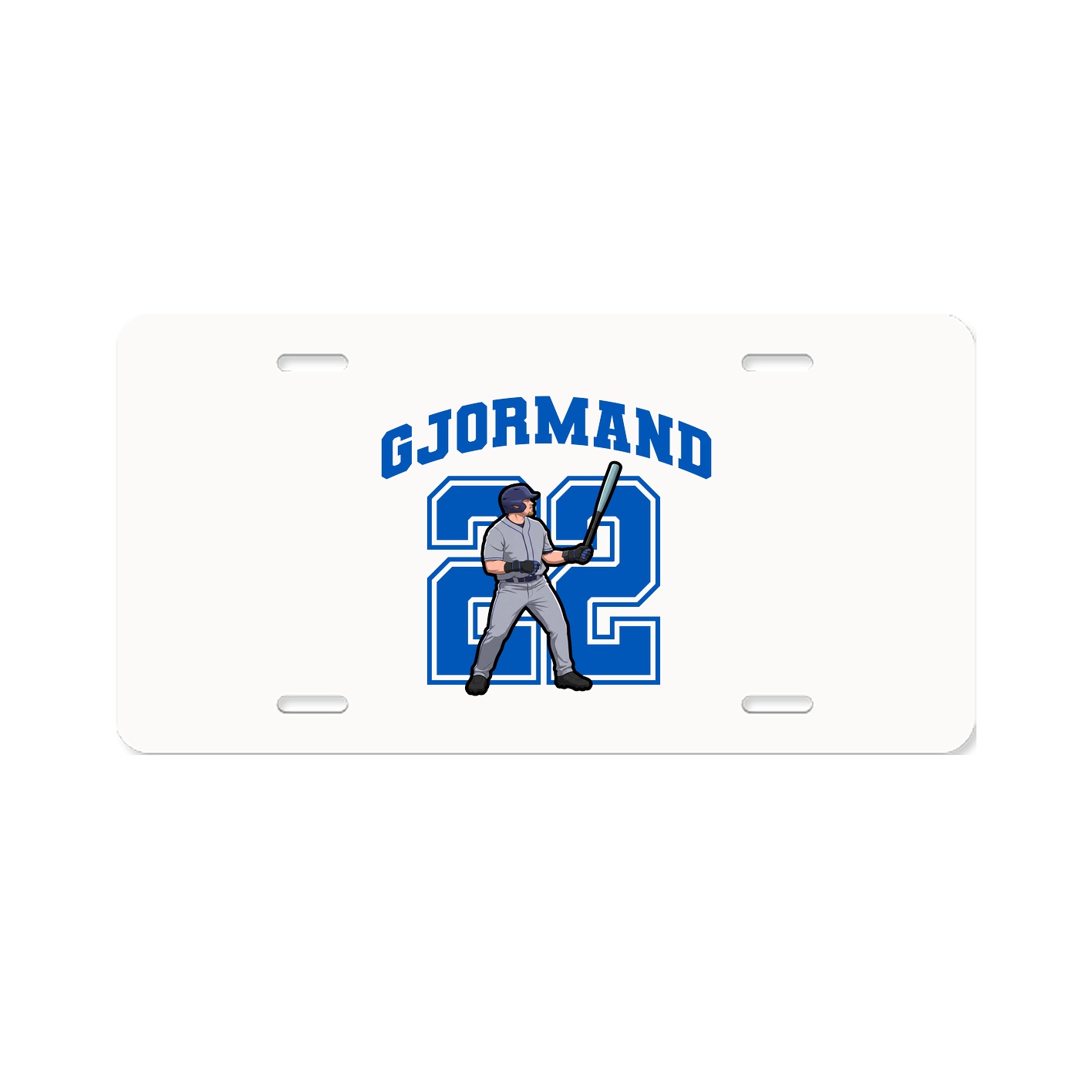 License Plate — Number in Classic