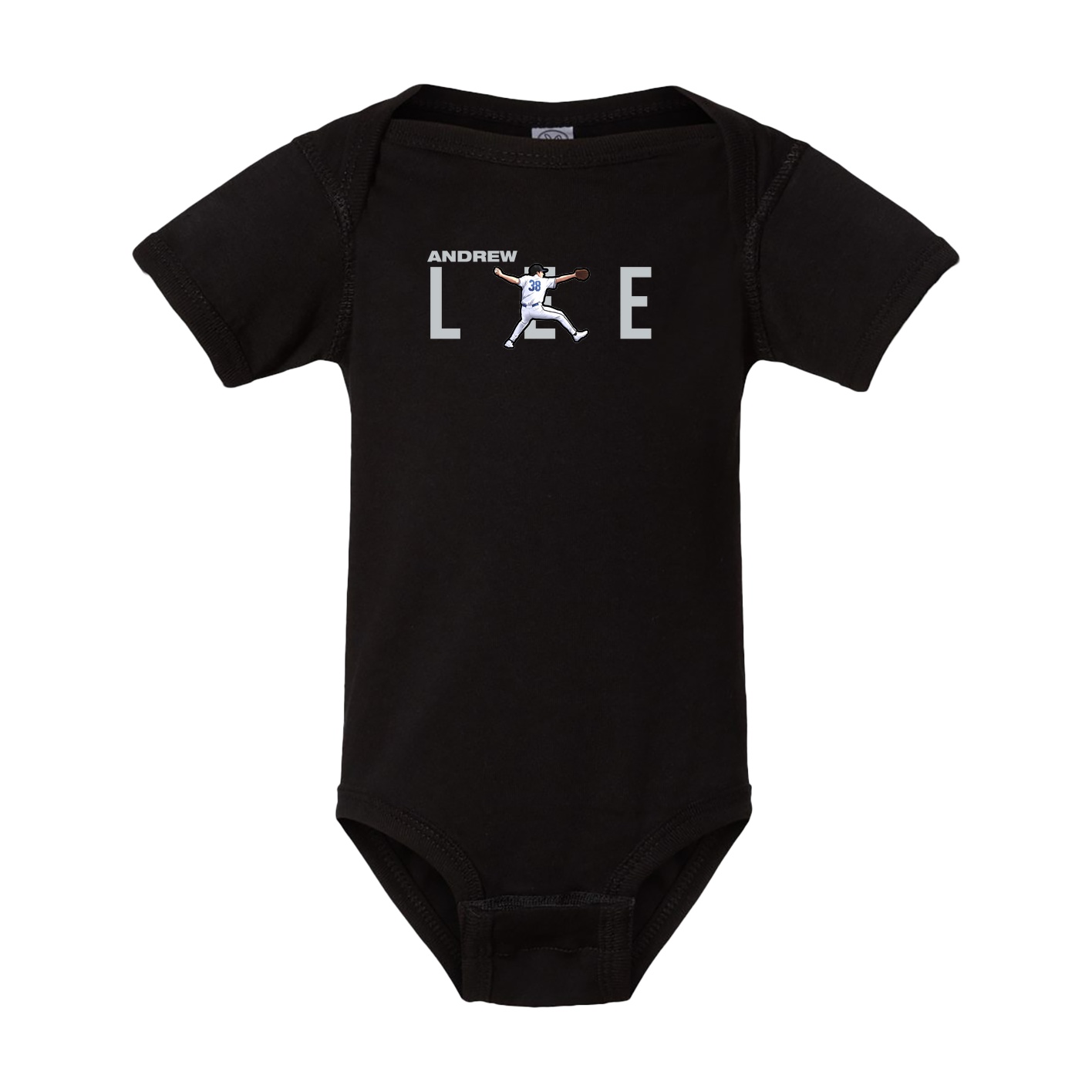 Baby Onesie — Player Name in Black