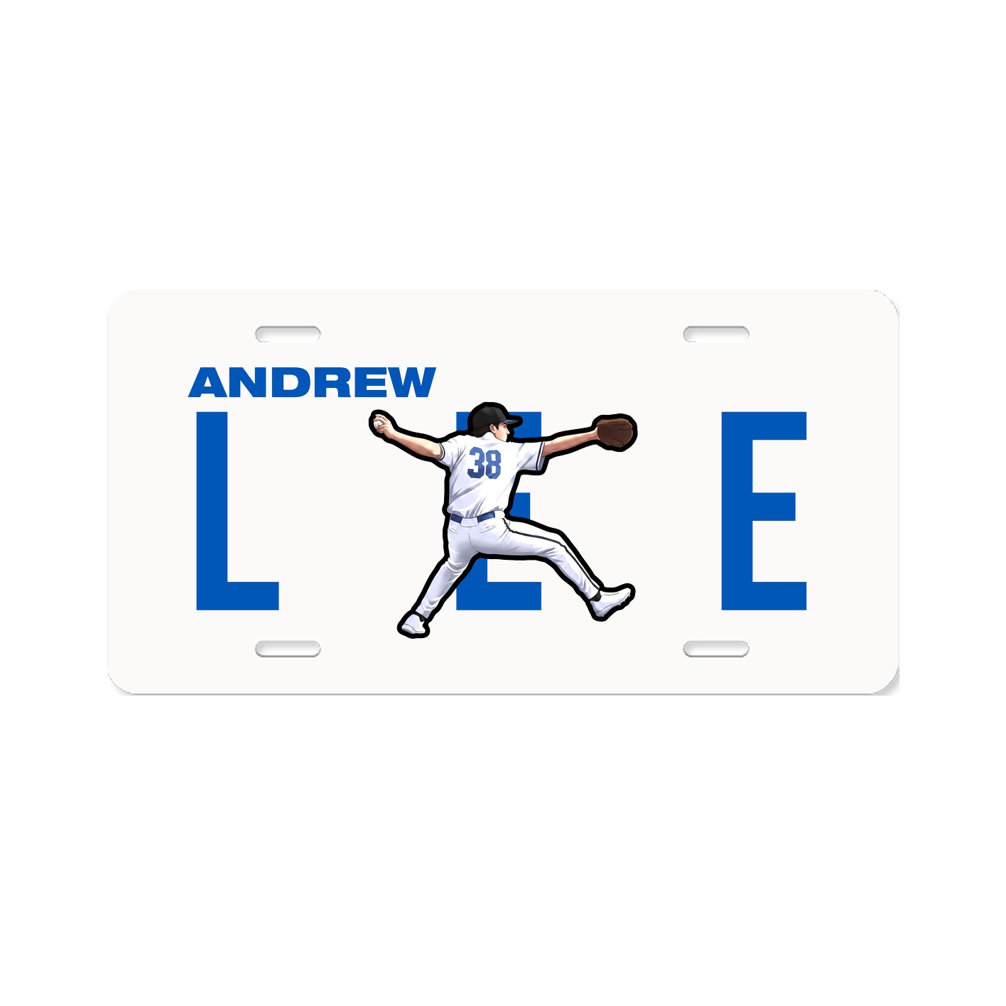 License Plate — Player Name in Classic