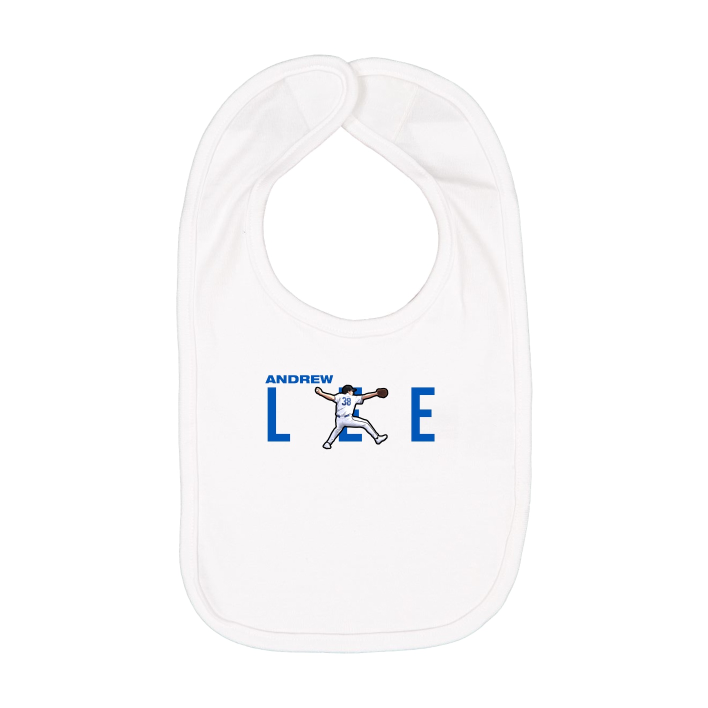 Infant Bib — Player Name in White