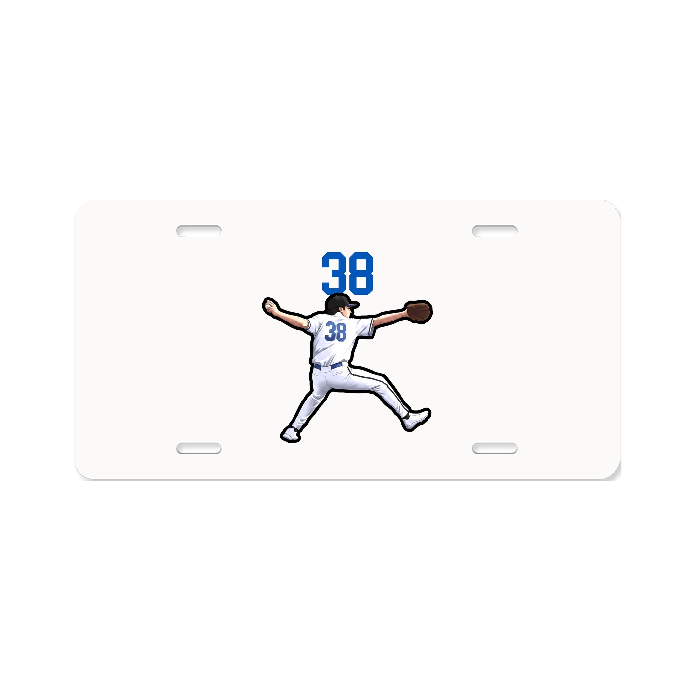 License Plate — Number Top in Classic