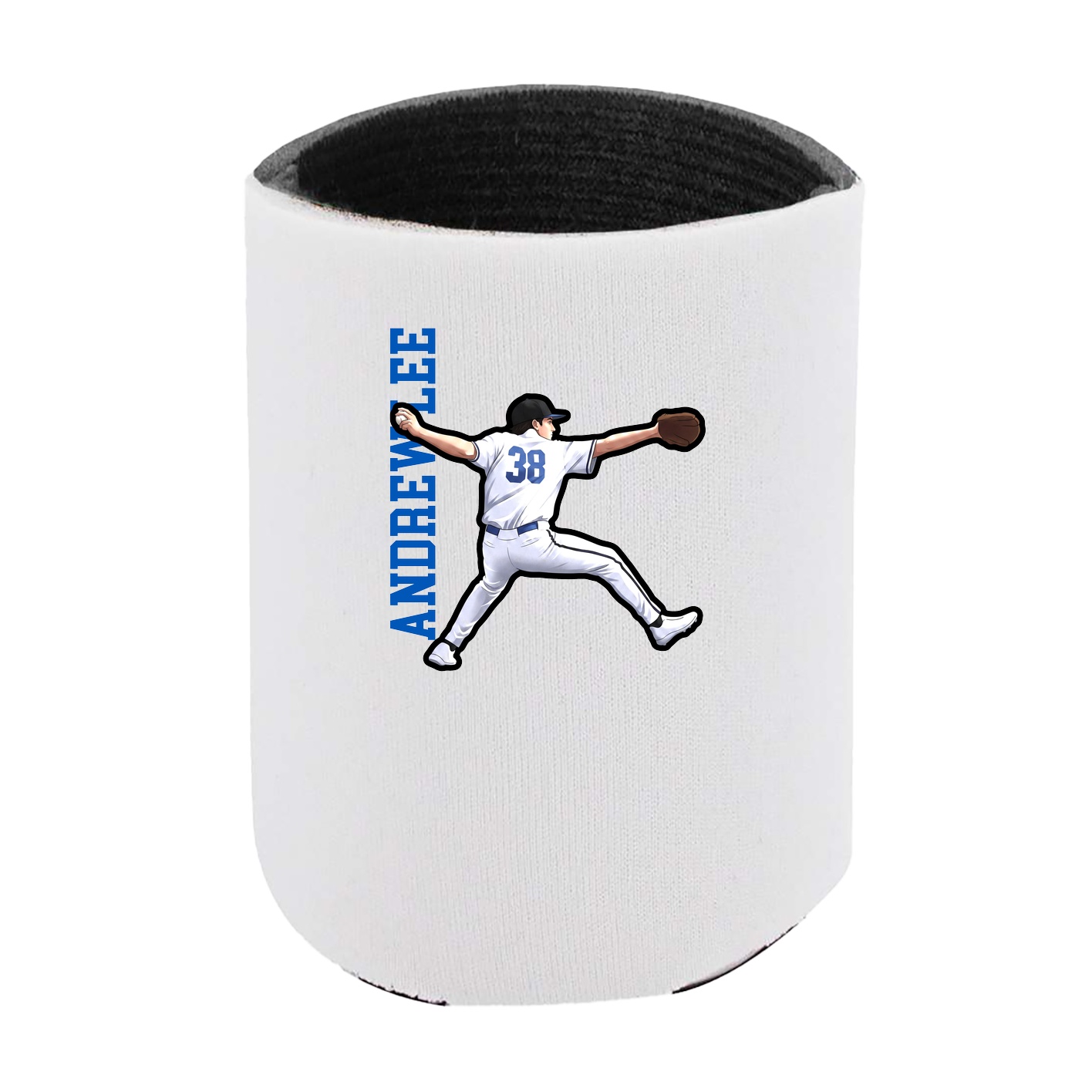 Can Holder — Name Vertical in White