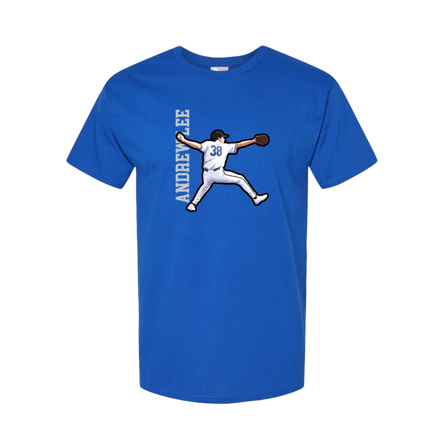 Tee — Name Vertical in Royal