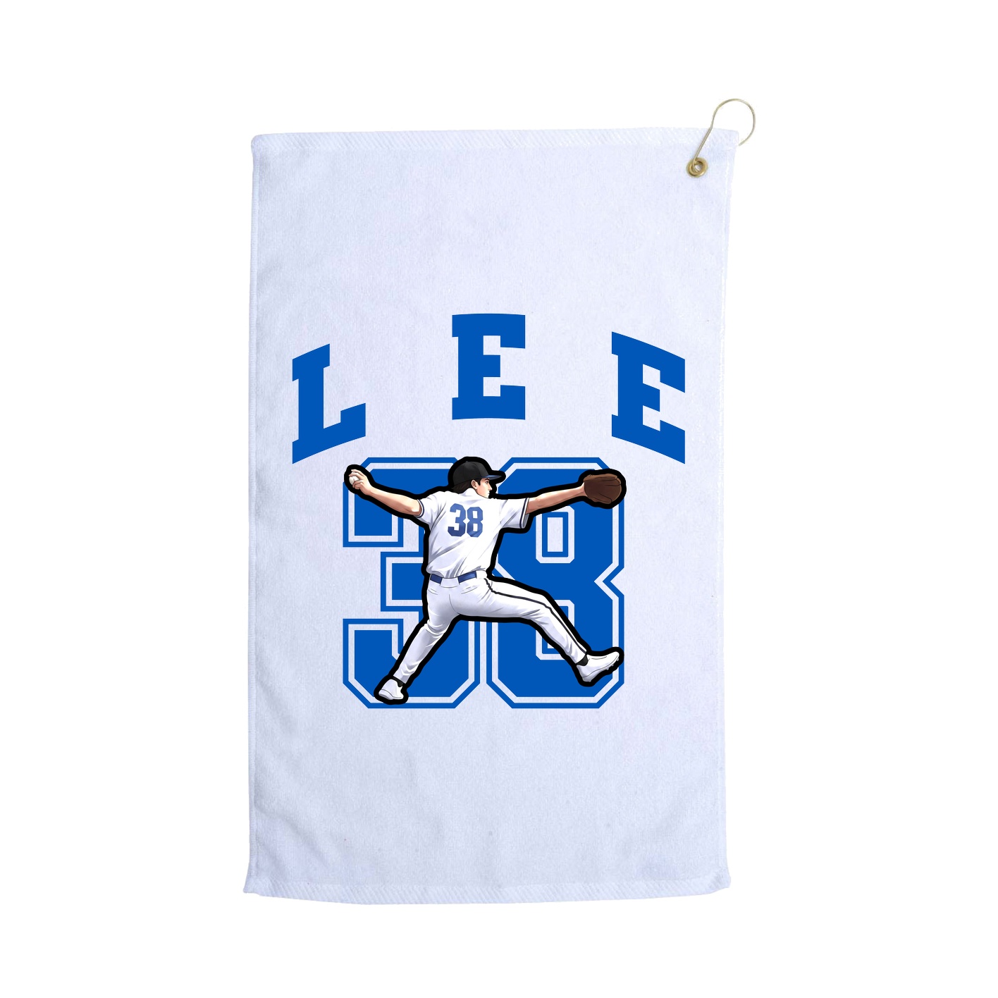 Golf Towel — Number in White