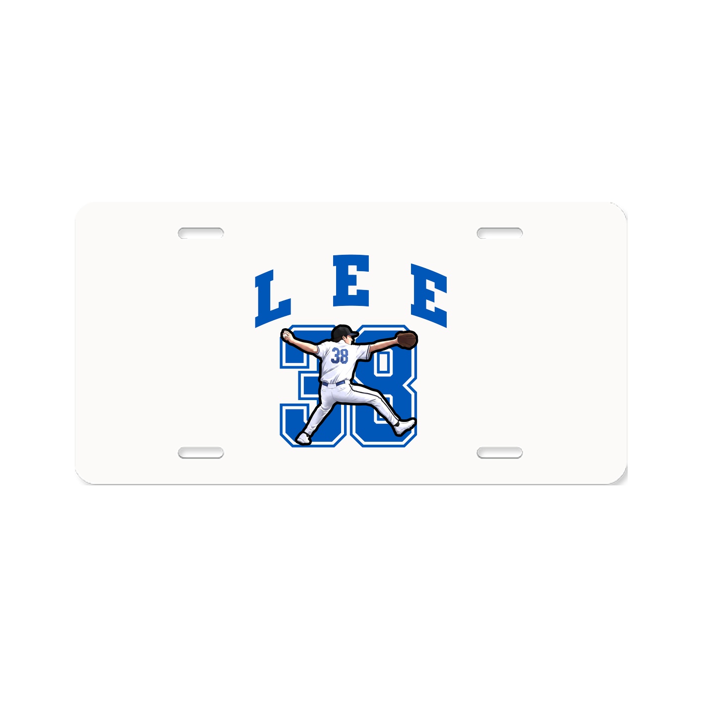 License Plate — Number in Classic