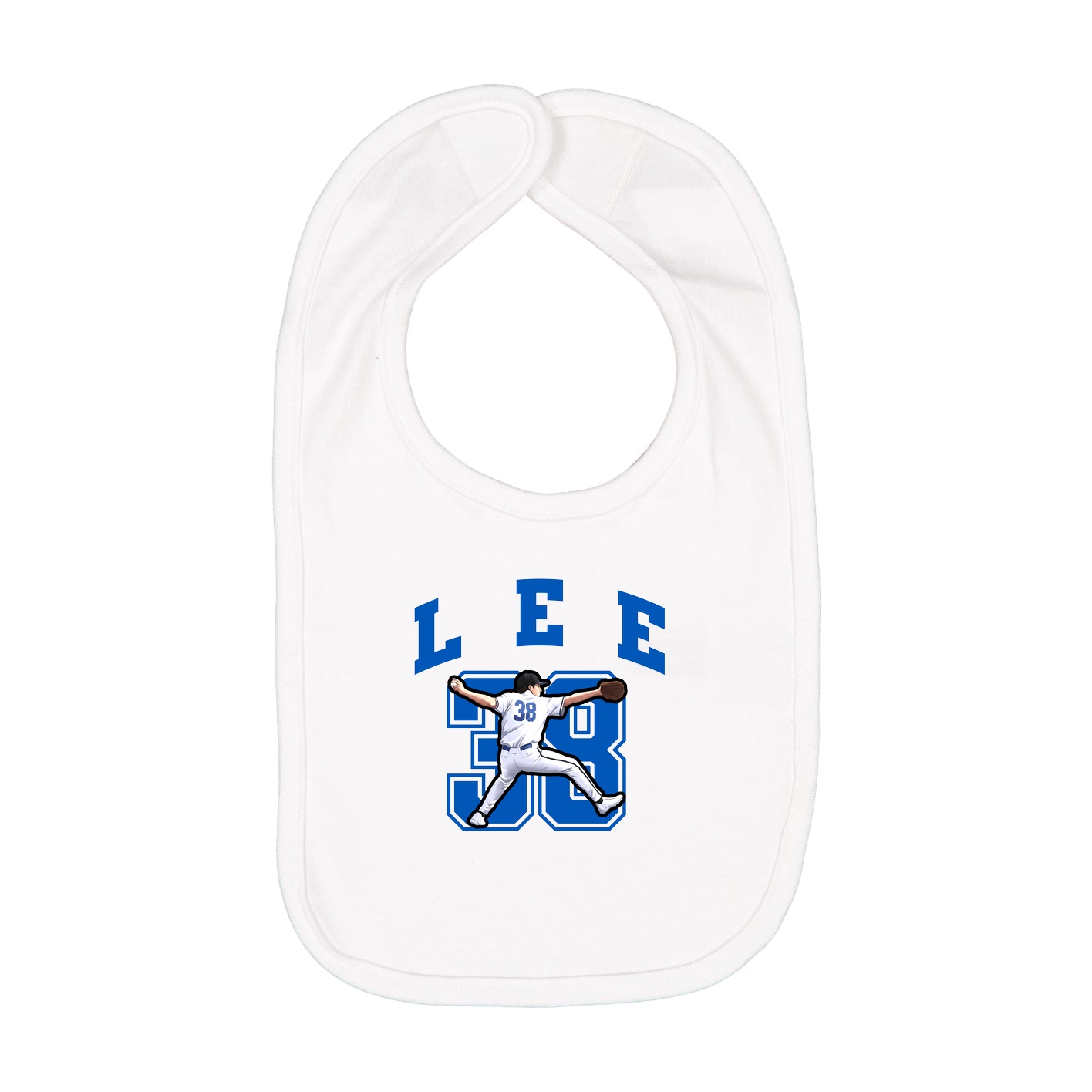 Infant Bib — Number in White