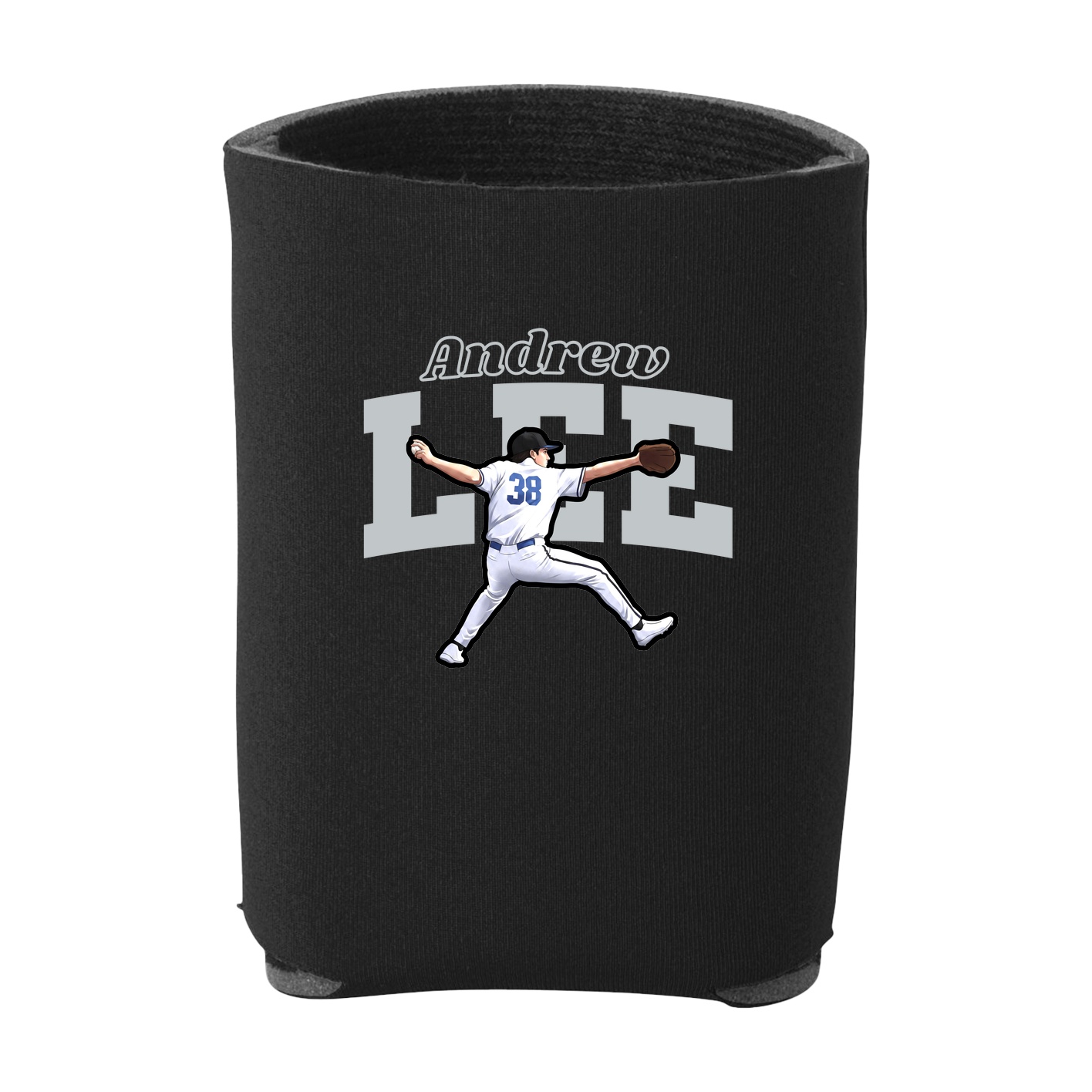 Can Holder — Name Arch in Black