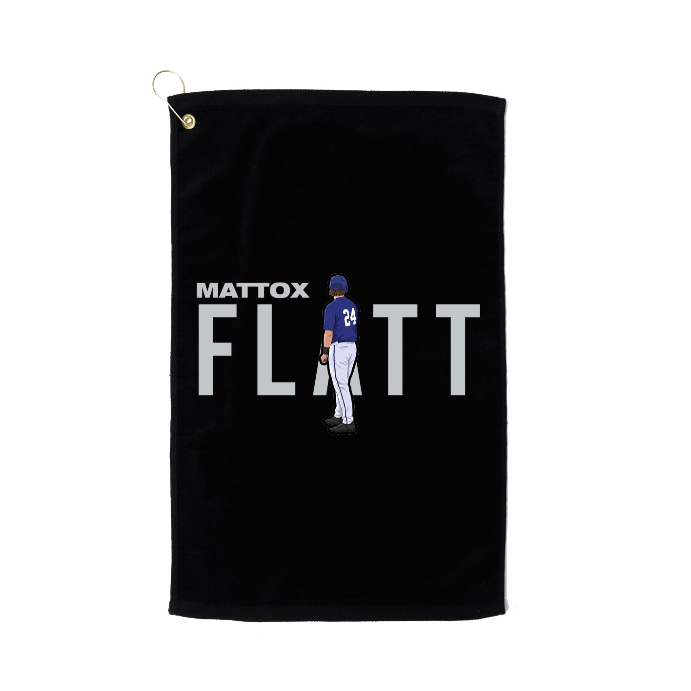 Golf Towel — Player Name in Black