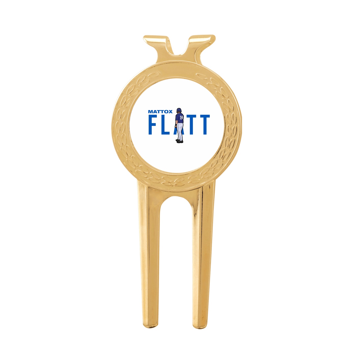 Divot Tool with Ball Marker — Player Name in Classic