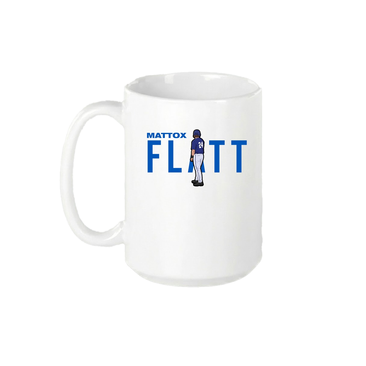 15oz Coffee Mug — Player Name in White