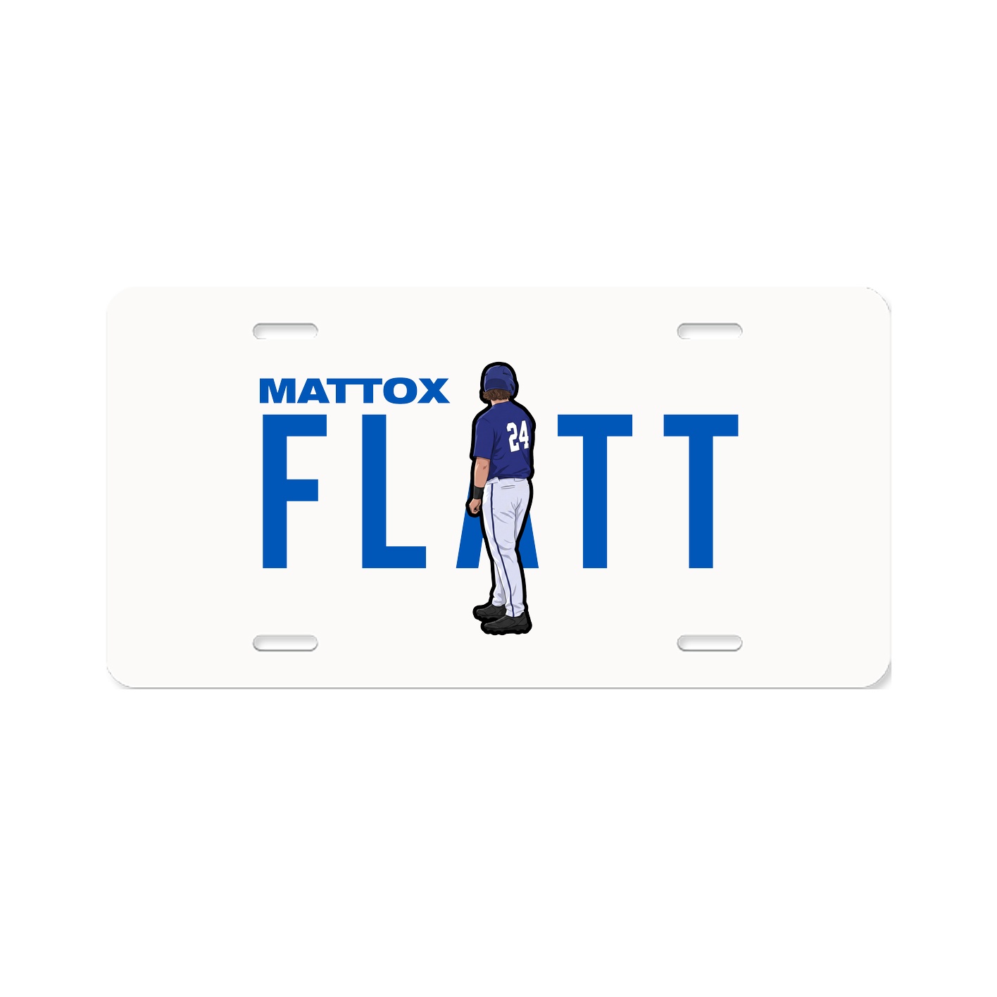 License Plate — Player Name in Classic