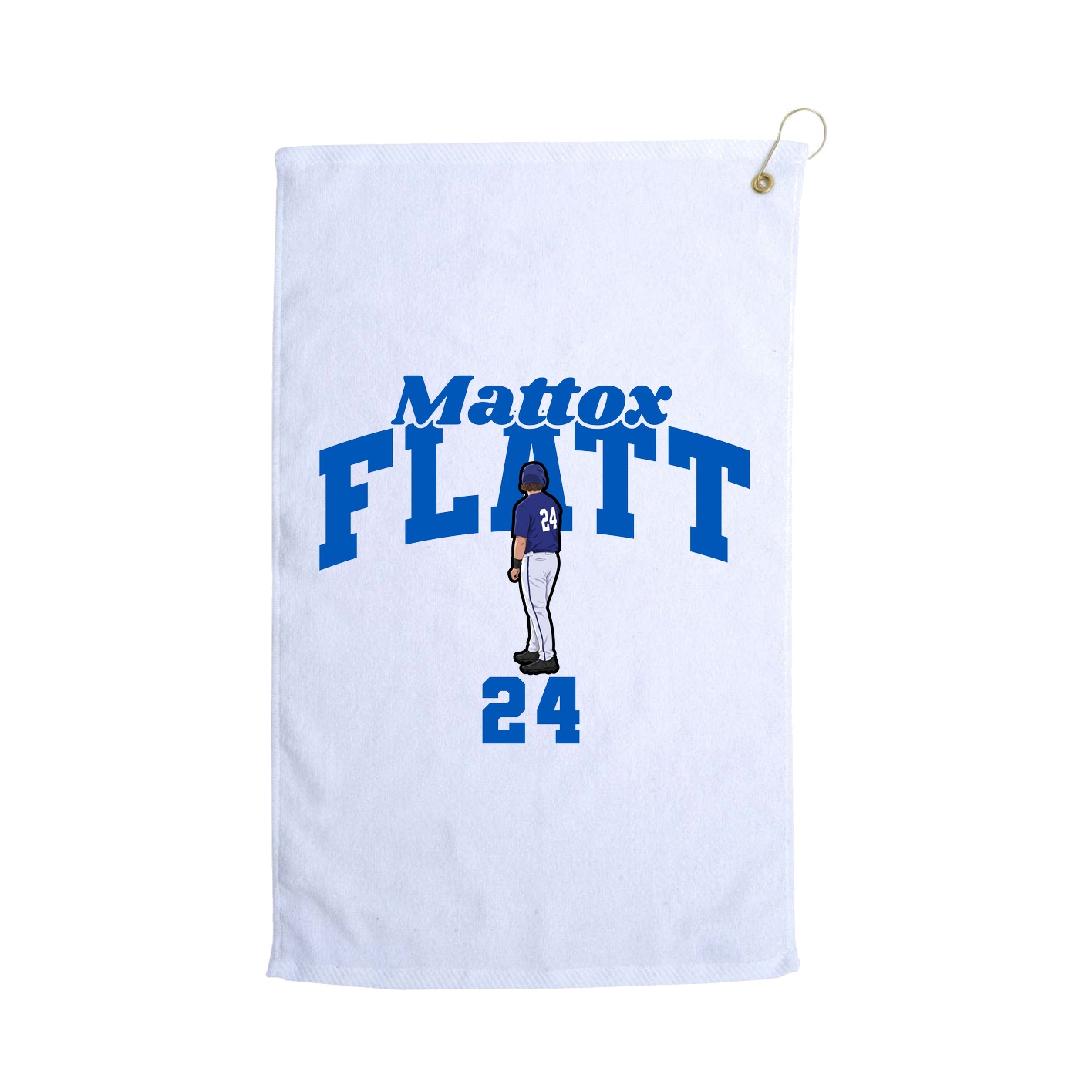 Golf Towel — Signature Arch in White
