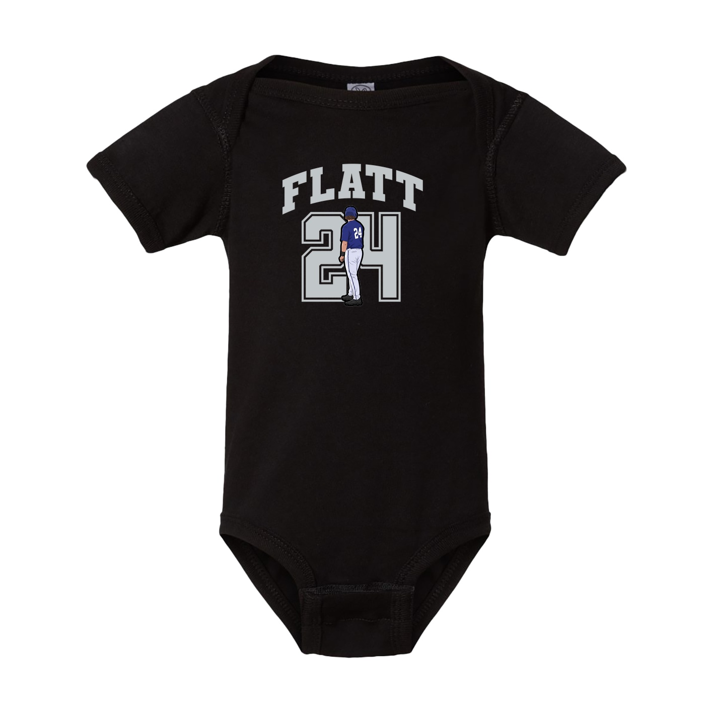 Baby Onesie — Number in Black