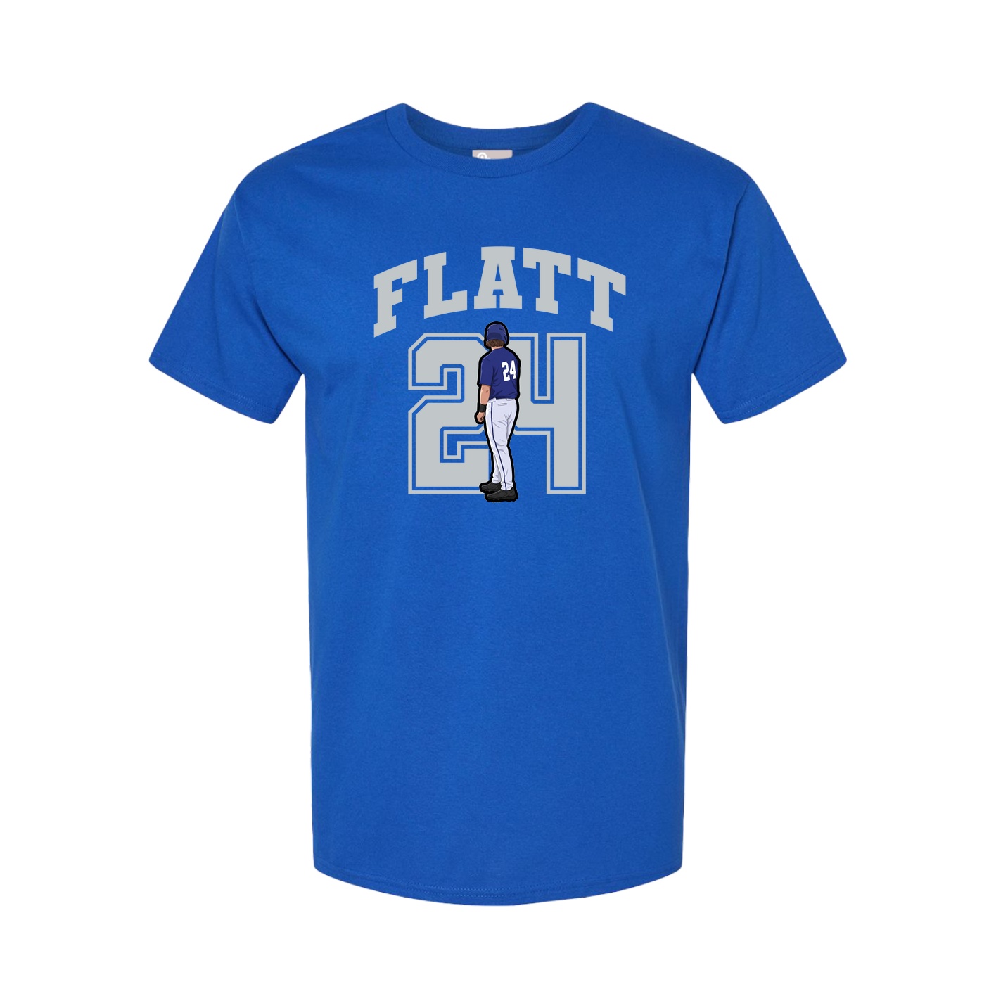 Youth Tee — Number in Royal