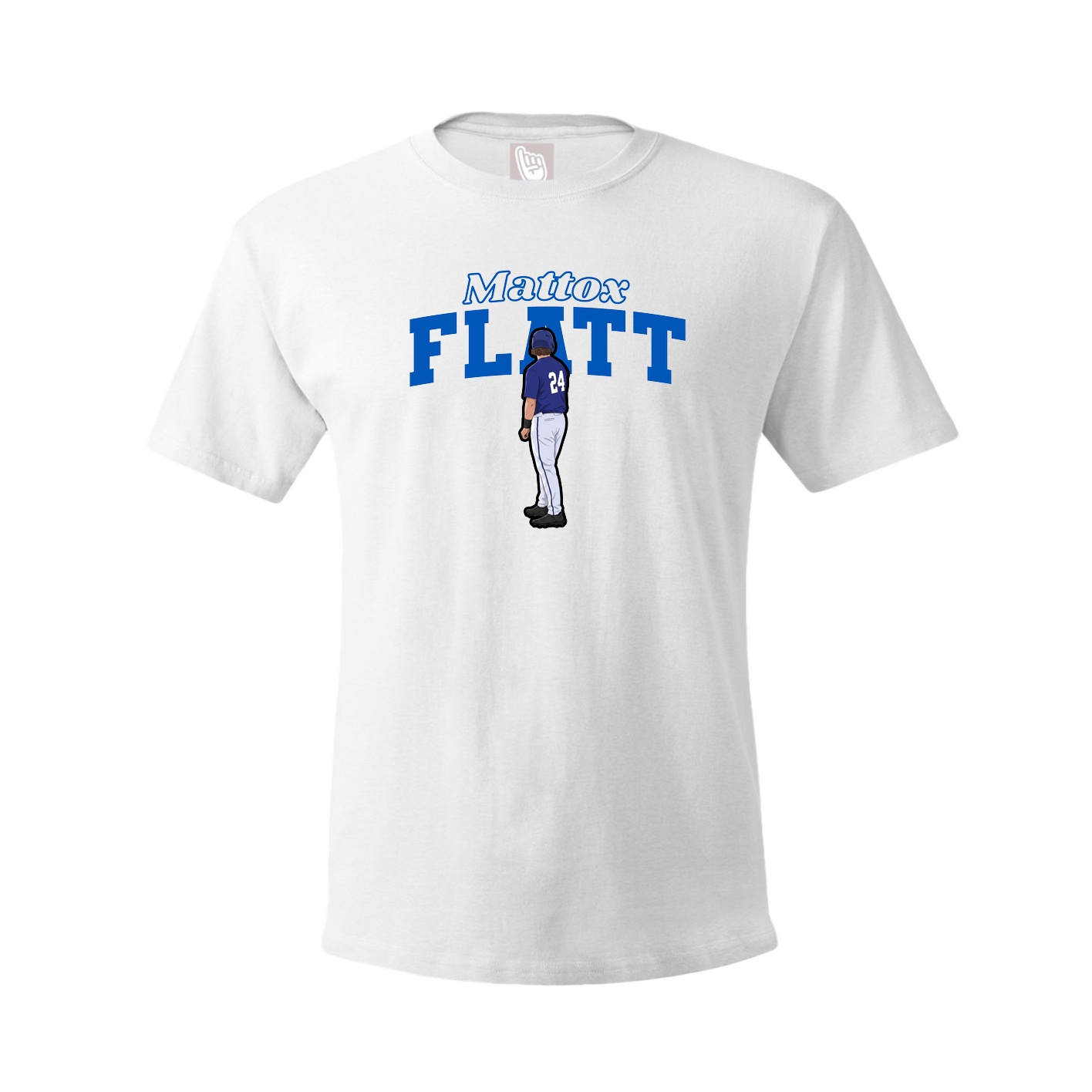 Youth Tee — Name Arch in White