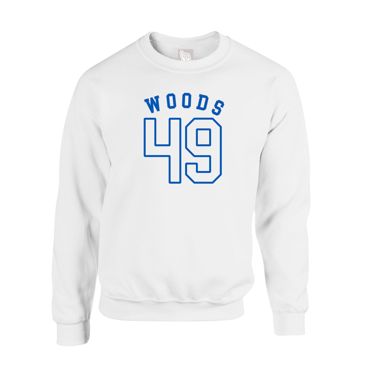 Fleece Crew — Shirsey Arch in White