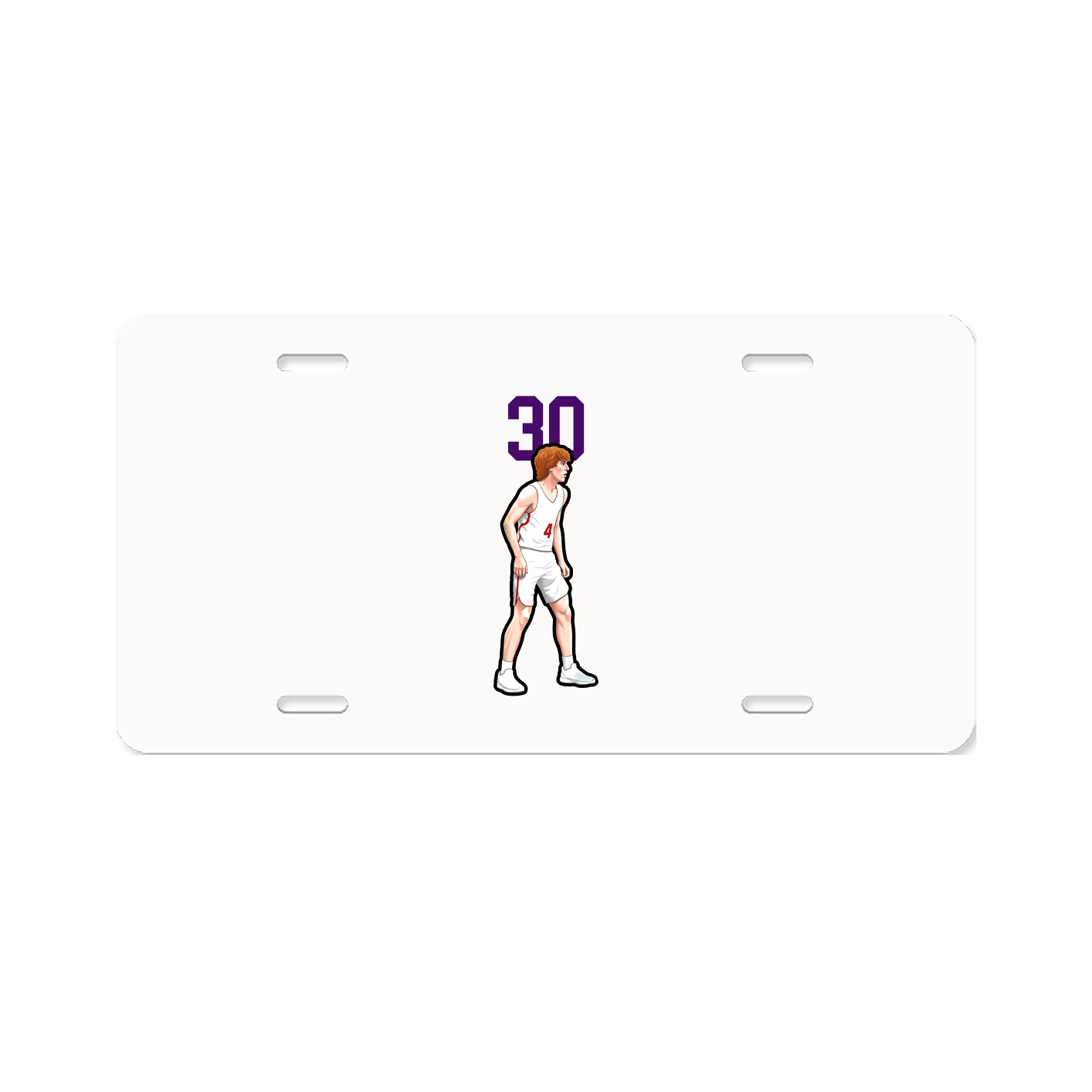 License Plate — Number Top in Classic
