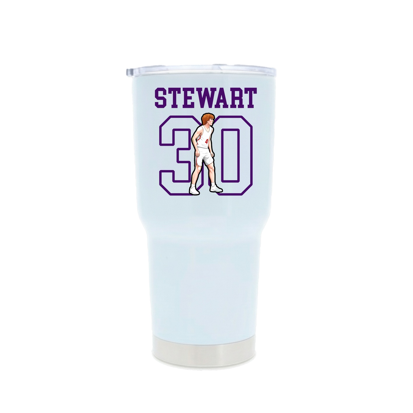 30oz Stainless Steel Tumbler — Shirsey in White