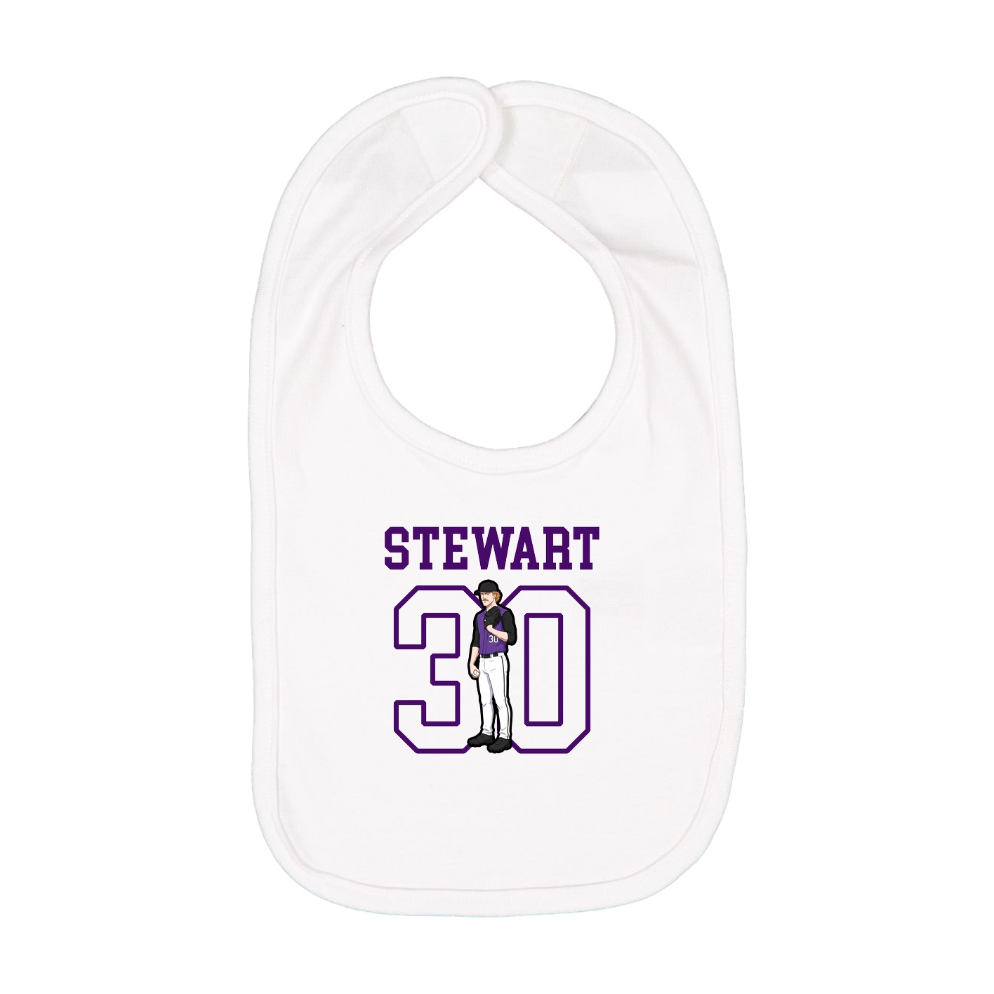 Infant Bib — Shirsey in White