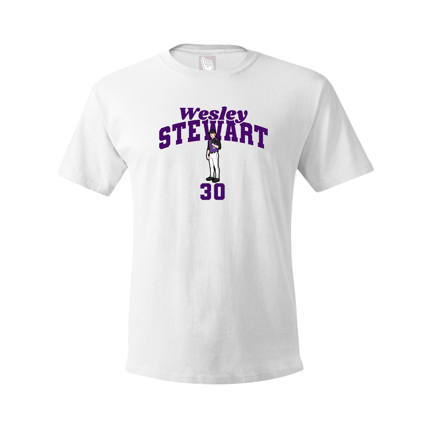 Youth Tee — Signature Arch in White