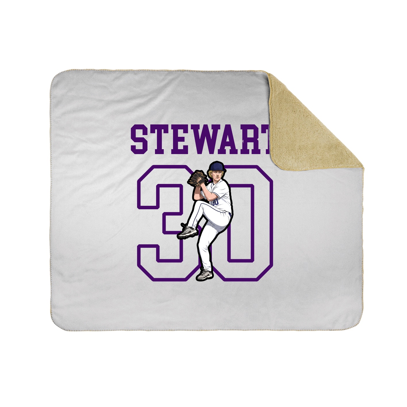 Throw Blanket — Shirsey in White