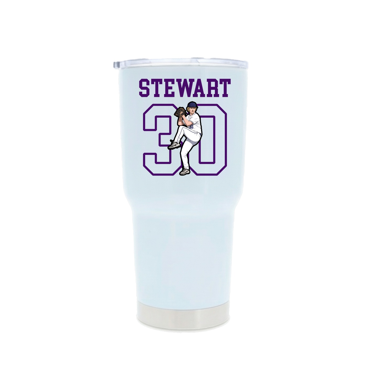 30oz Stainless Steel Tumbler — Shirsey in White