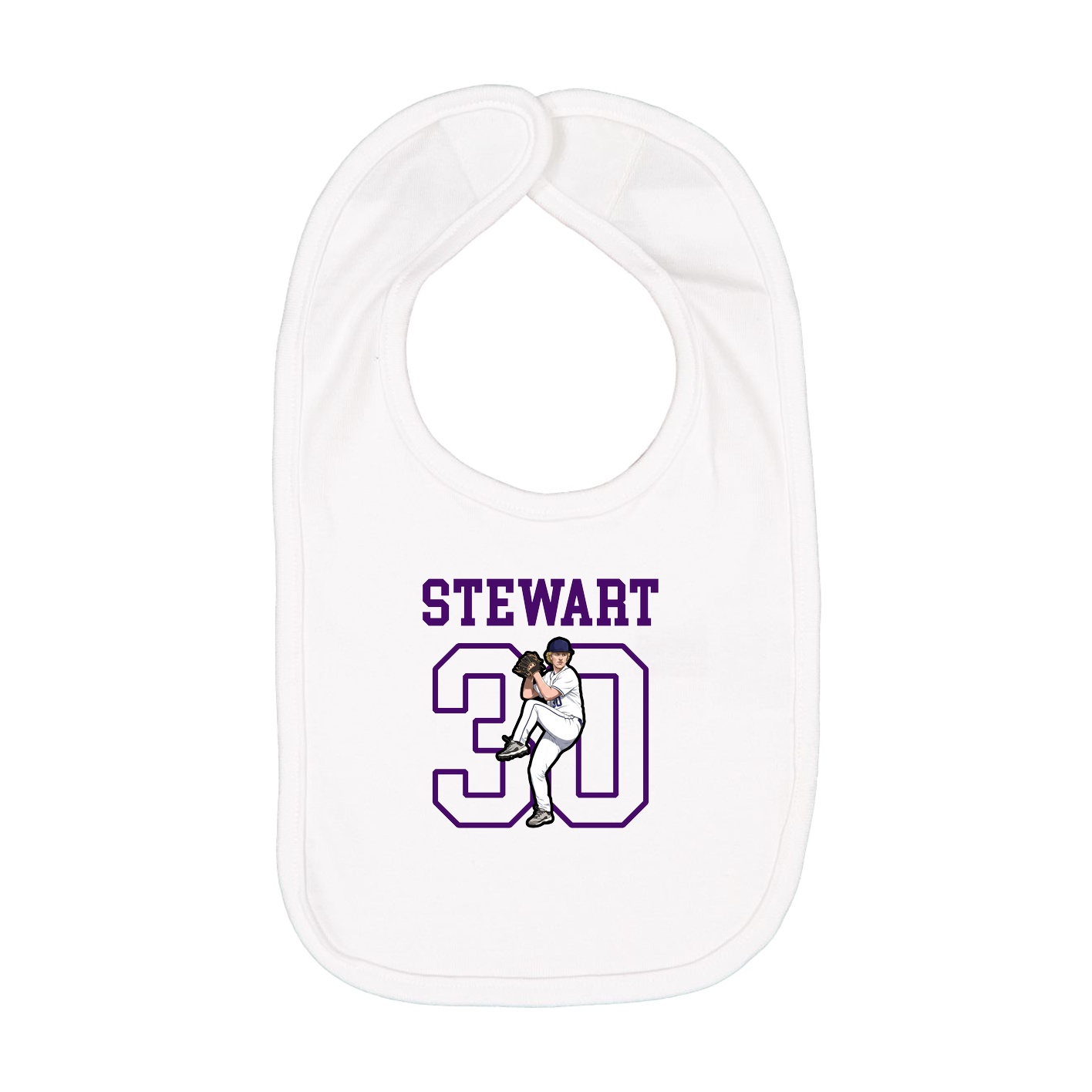 Infant Bib — Shirsey in White