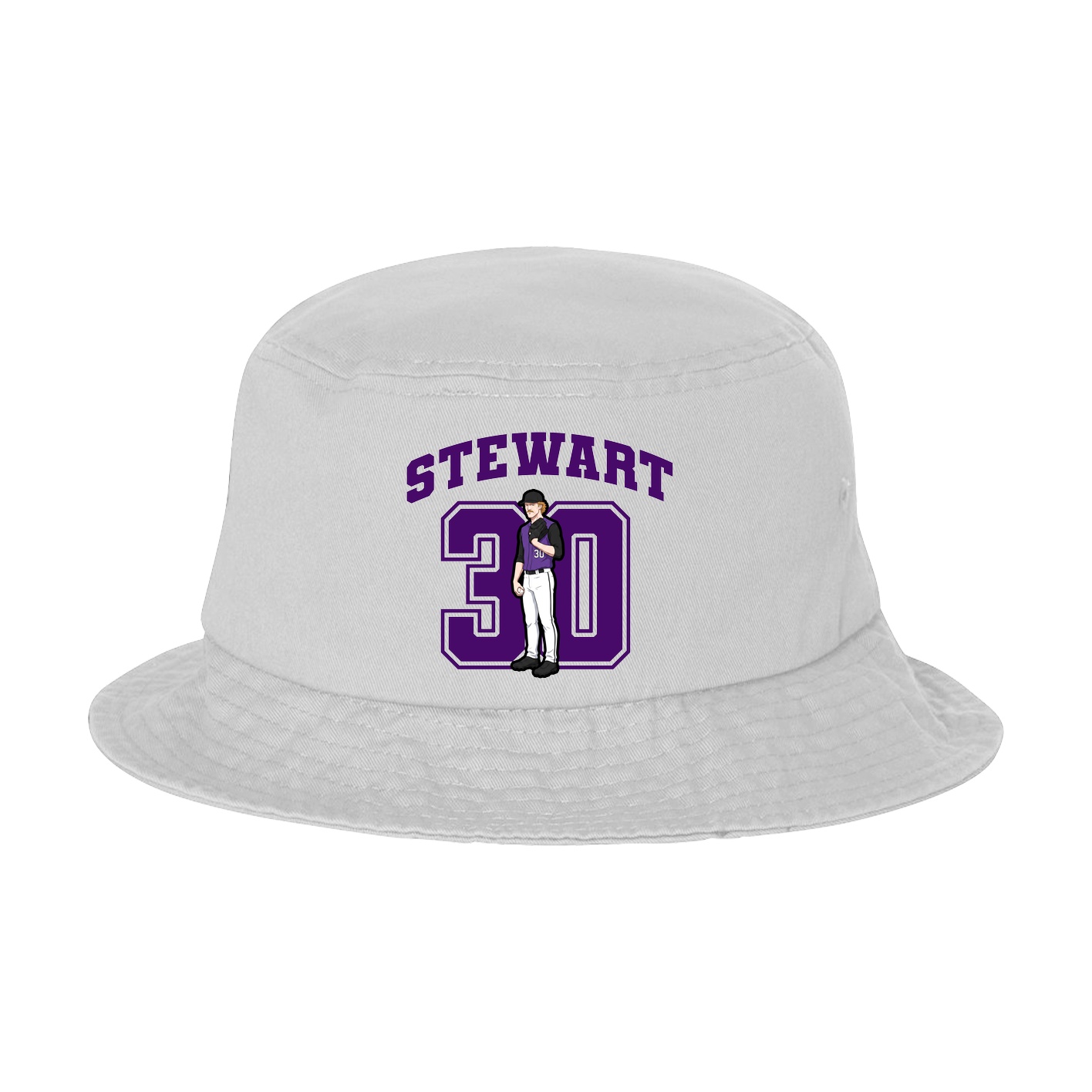 Bucket Cap — Number in White