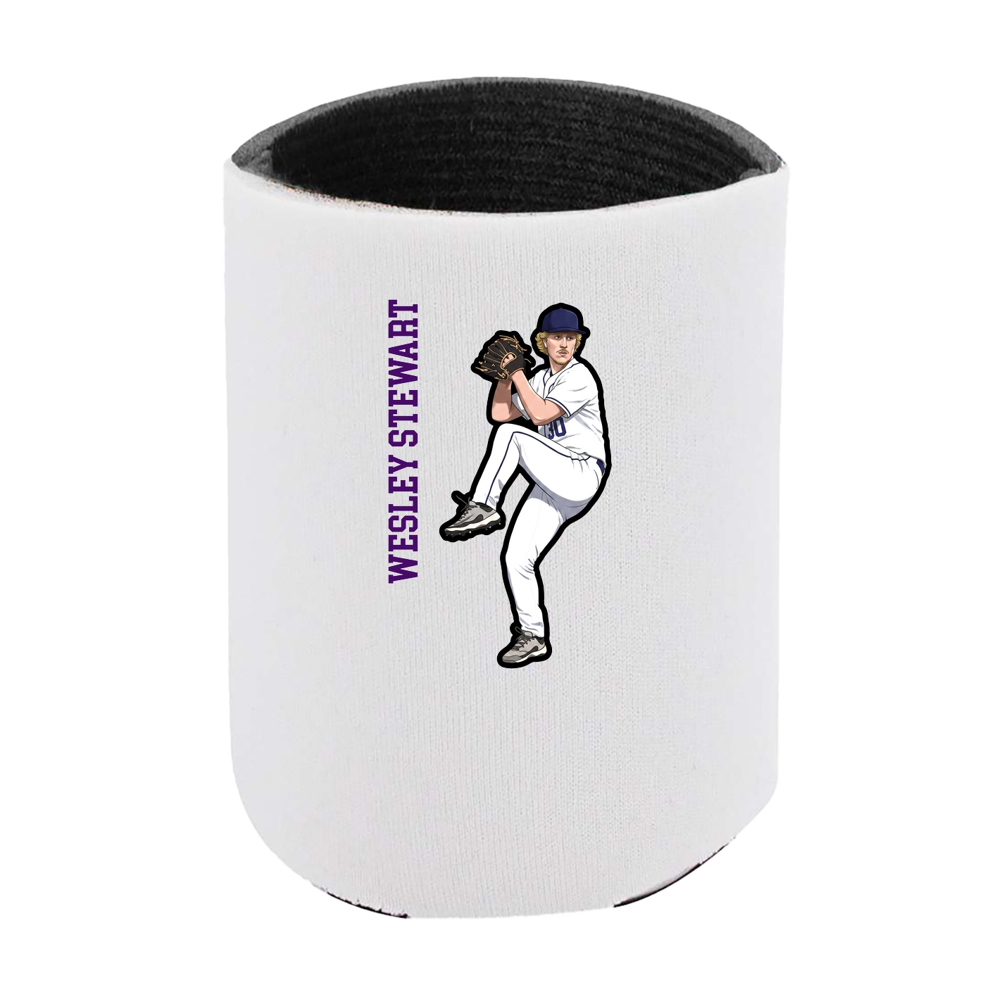 Can Holder — Name Vertical in White