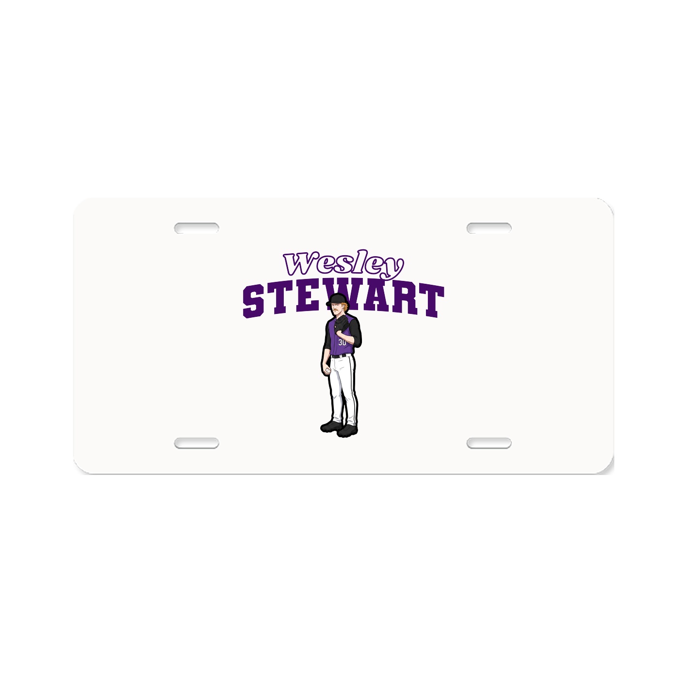 License Plate — Name Arch in Classic