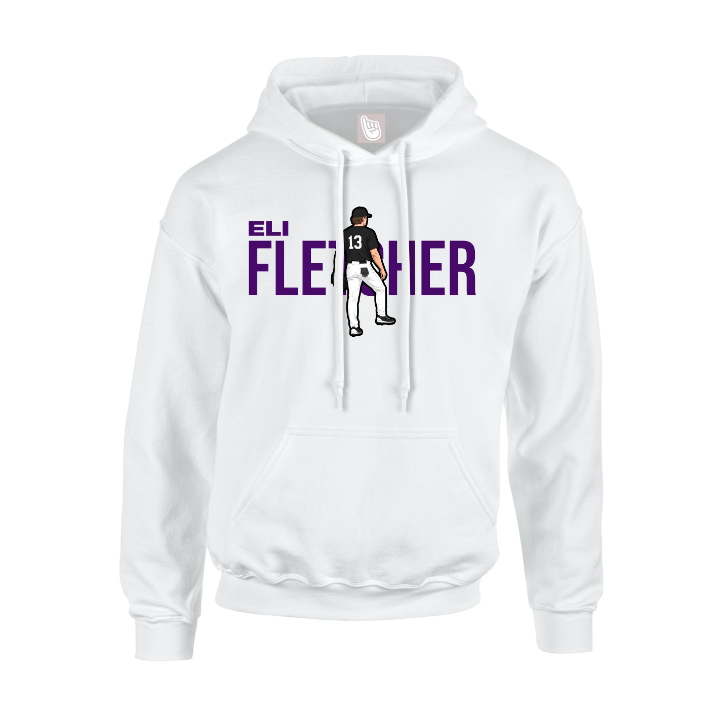 Hoodie — Player Name in White