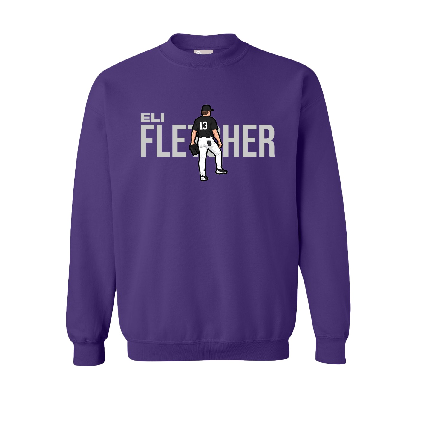 Fleece Crew — Player Name in Purple